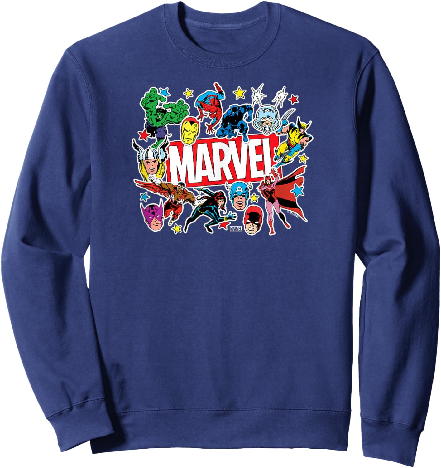 Marvel - Sticker Collage Sweatshirt - Sweatshirt | Navy