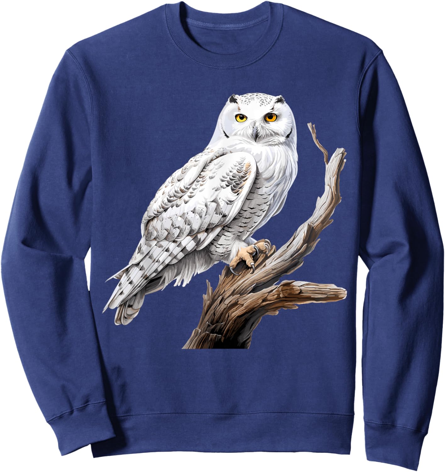 Snowy Owl, Ornithology Snowy Owl Sweatshirt - Sweatshirt | Navy