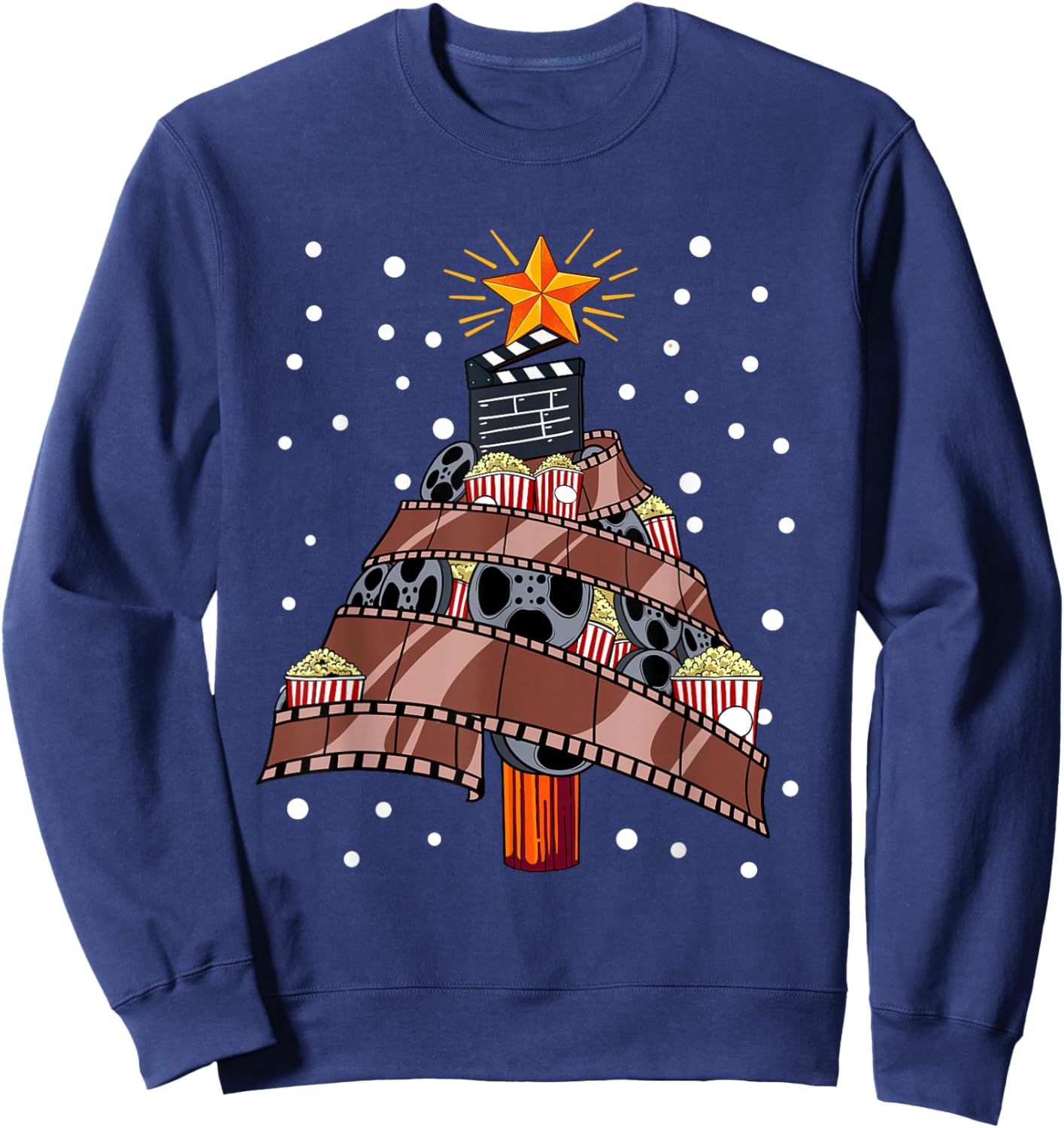 Christmas Tree Film Movie Sweatshirt - Sweatshirt | Navy