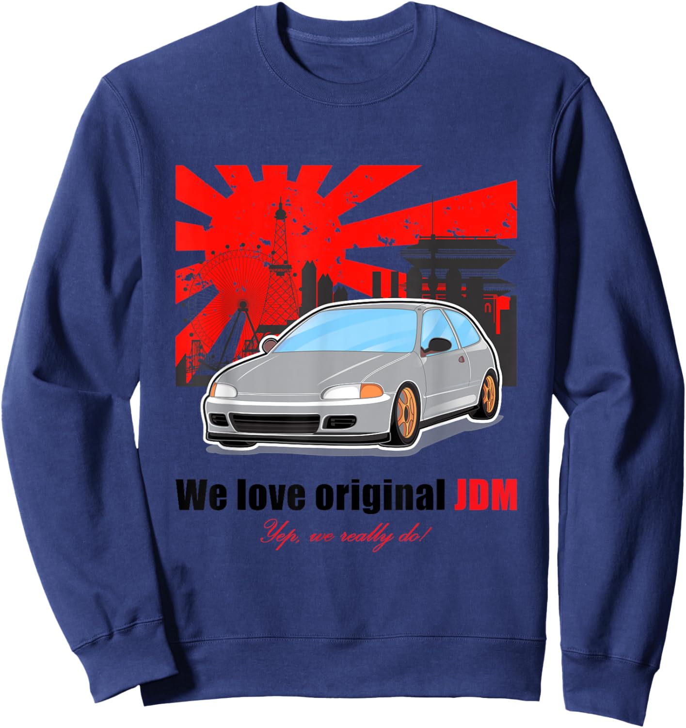 Jdm Japan Car Sweatshirt - Sweatshirt | Navy