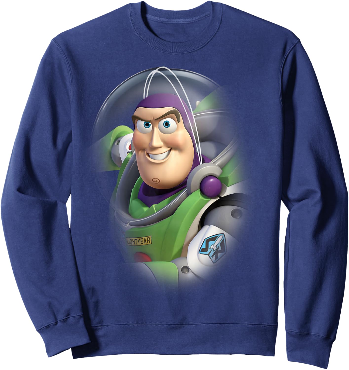 Disney Pixar Toy Story Buzz Lightyear Grin Graphic Sweatshirt - Sweatshirt | Navy