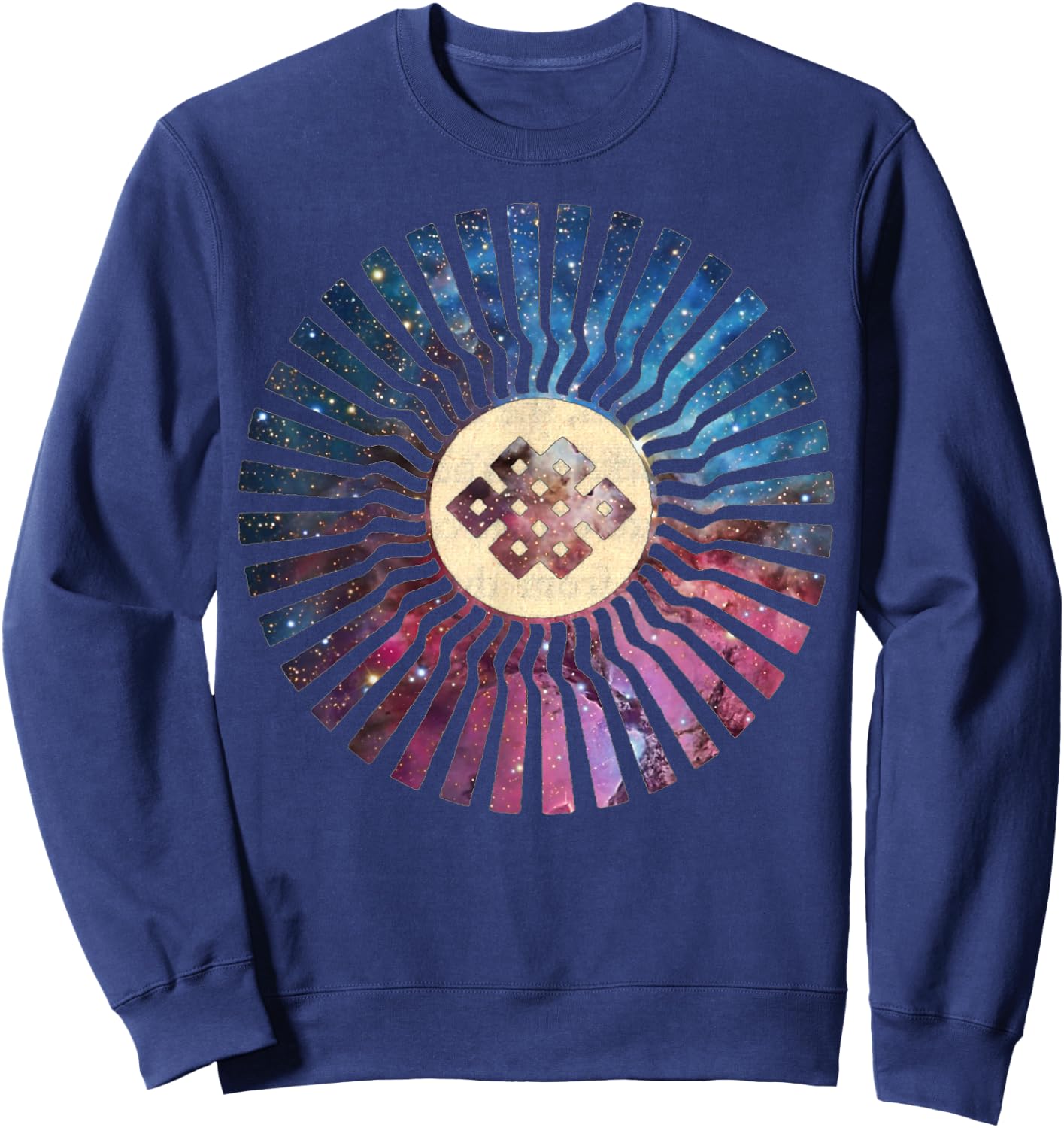 Shambhala Great Eastern Sun - Tibetan Buddhist Enlightenment Sweatshirt - Sweatshirt | Navy