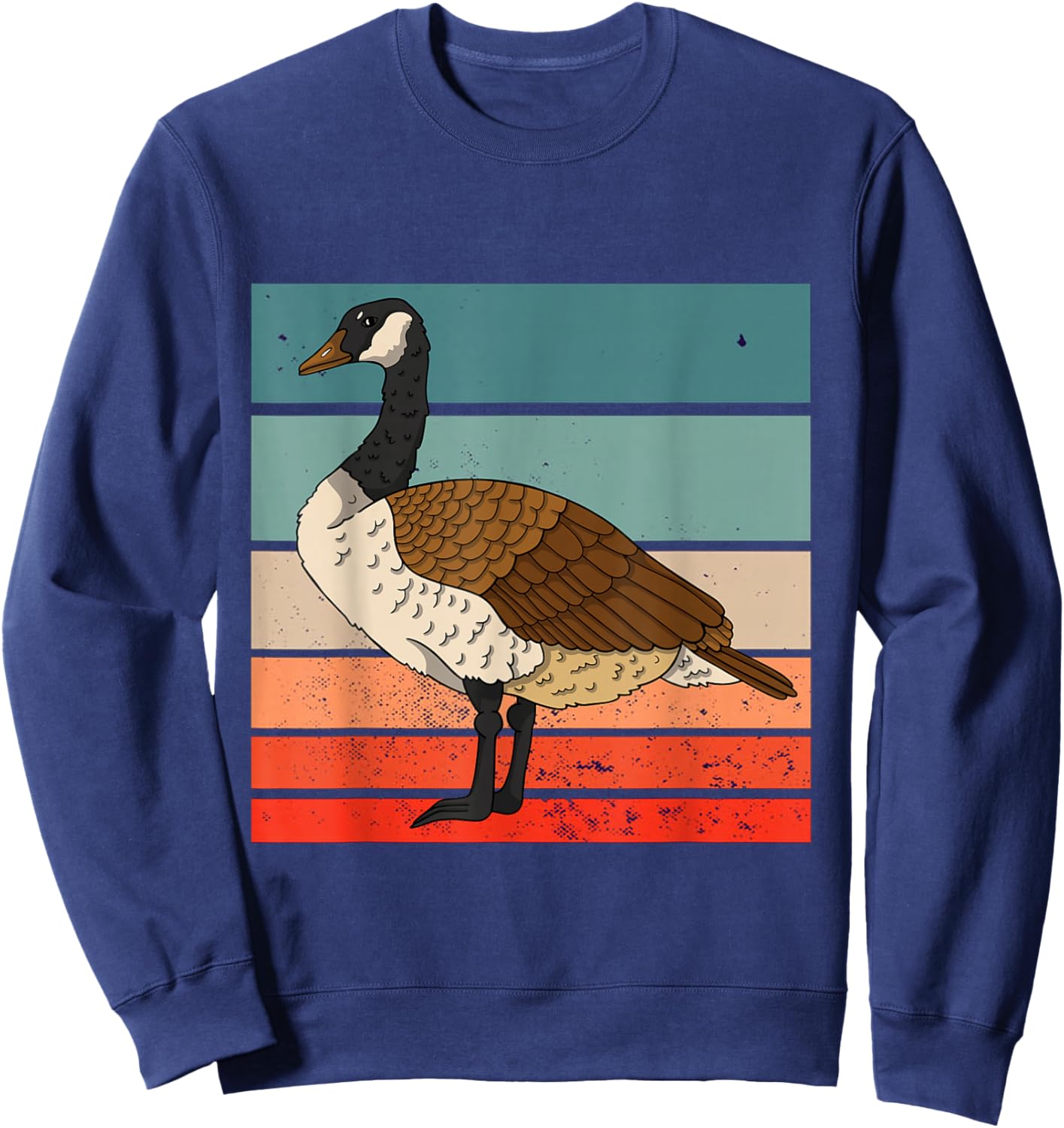 Funny Canadian Goose Honk Funny Cute Goose Sweatshirt - Sweatshirt | Navy