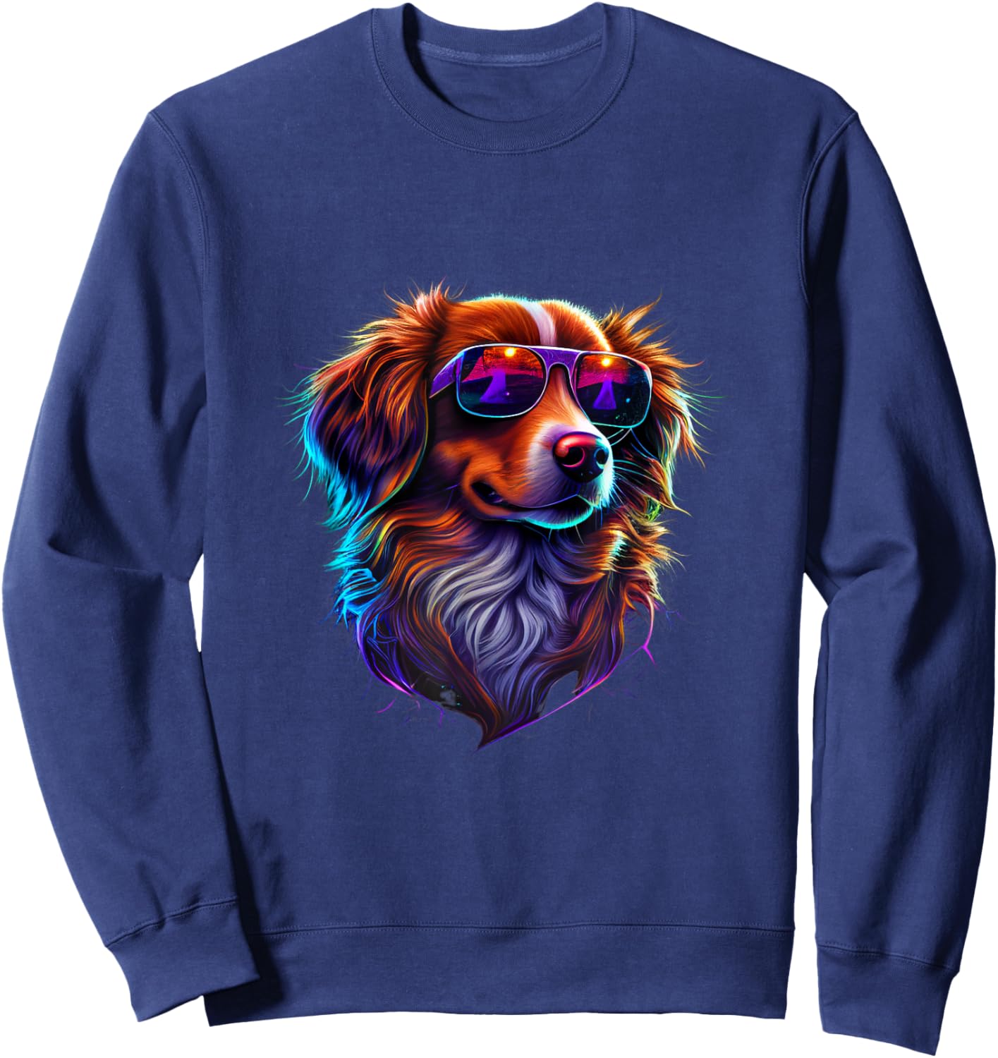 Nova Scotia Duck Tolling Retriever Dog Women Girls Kids Sweatshirt - Sweatshirt | Navy