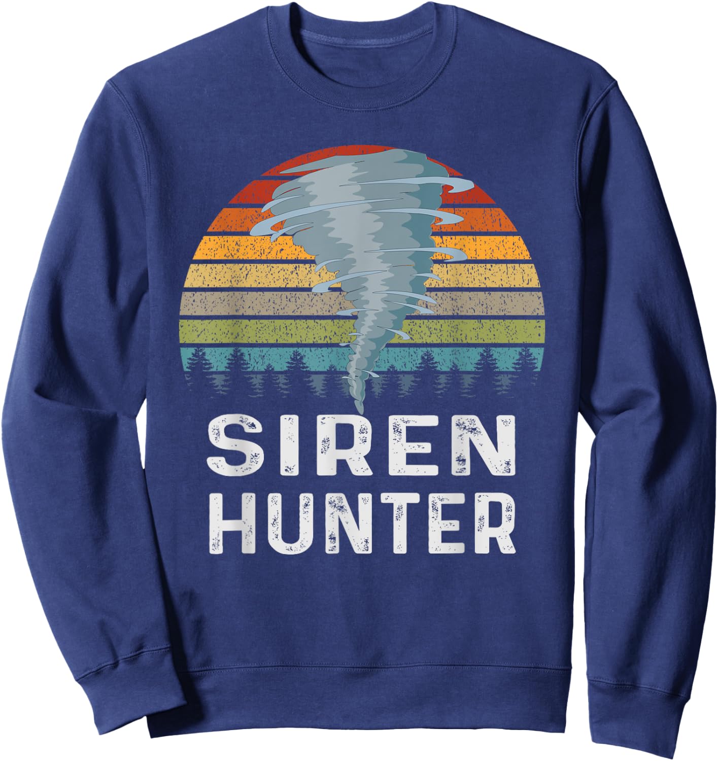 Siren Hunter Retro Tornado Chaser Sweatshirt - Sweatshirt | Navy