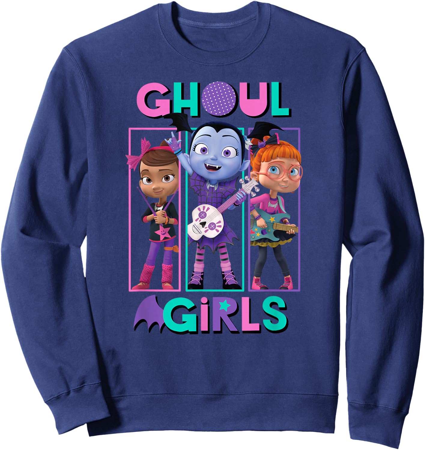 Disney - Vampirina Ghoul Girls Trio Sweatshirt - Sweatshirt | Navy