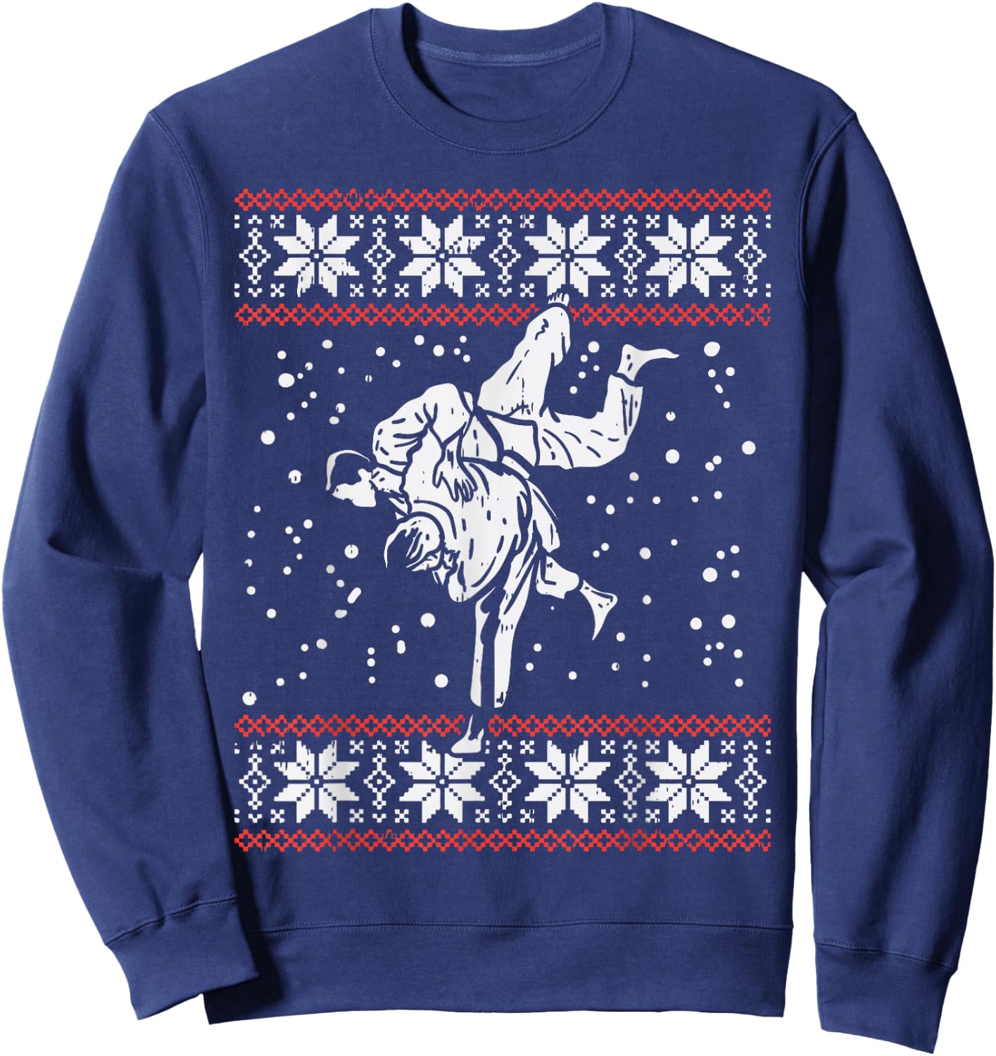 Brazilian Jiu Jitsu Judo Throw Christmas Martial Arts Gift Sweatshirt - Sweatshirt | Navy