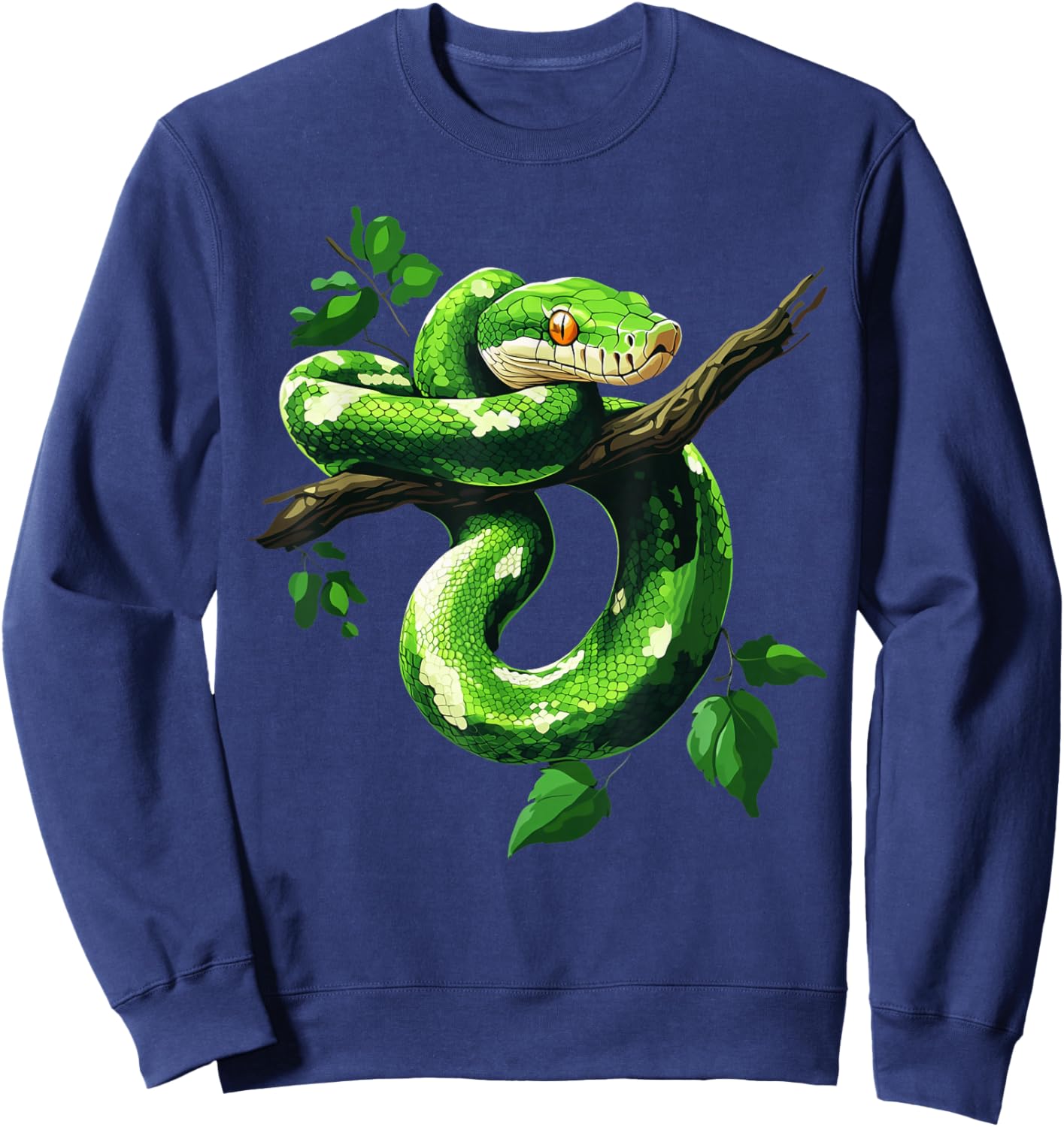 Green Tree Python Owner Reptiles for Snake Lover Sweatshirt - Sweatshirt | Navy