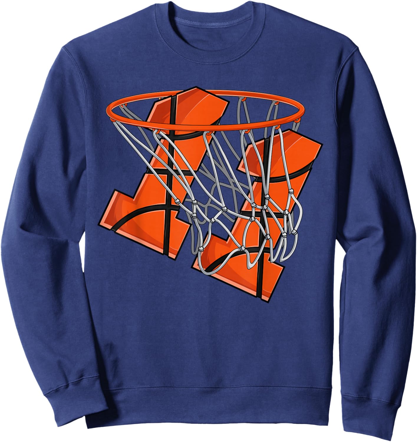 11th Birthday Basketball Shirt Kids, Boys 11 Year Old Sweatshirt - Sweatshirt | Navy