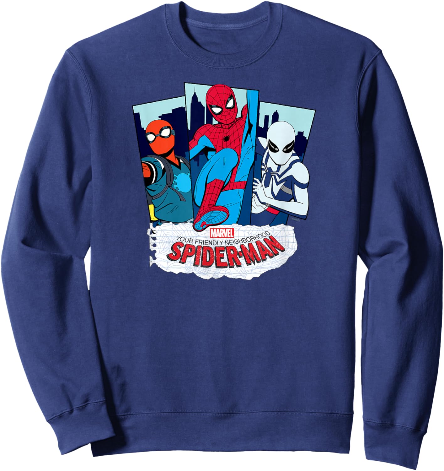 Your Friendly Neighborhood Spider-Man - Suit Panels Sweatshirt - Sweatshirt | Navy
