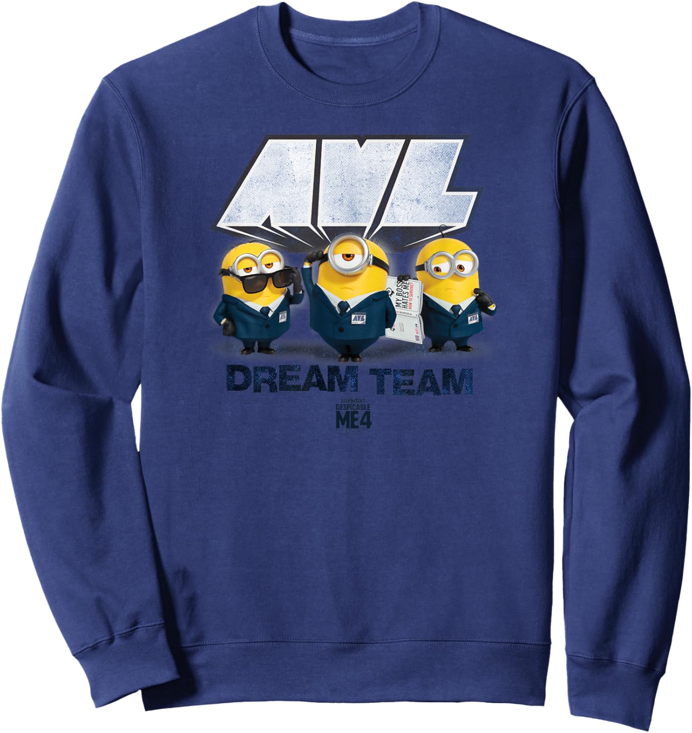 Minions Despicable Me 4 AVL Dream Team Sweatshirt - Sweatshirt | Navy