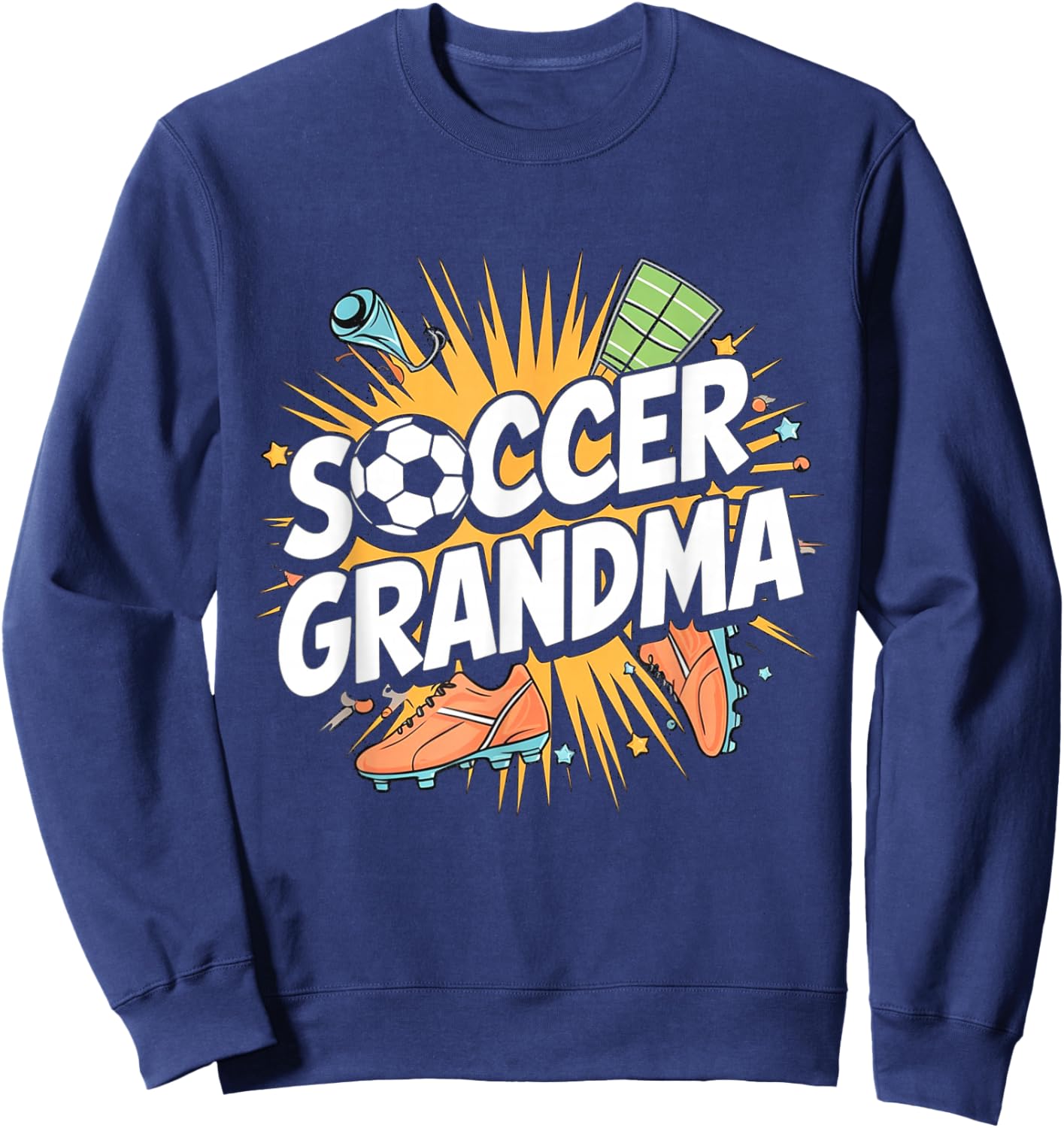 Soccer Grandma Grandmother Soccer Player Sweatshirt - Sweatshirt | Navy