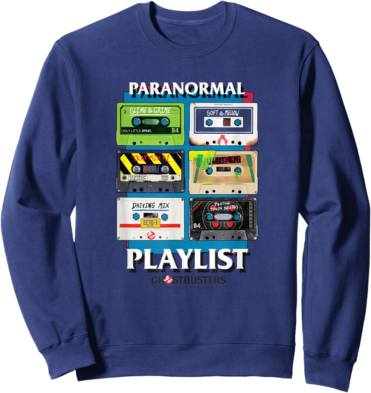 Ghostbusters Paranormal Playlist with Logo Sweatshirt - Sweatshirt | Navy