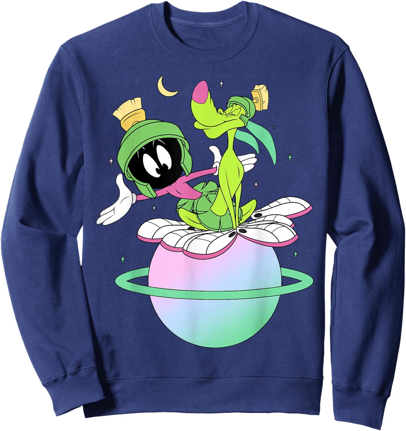 Looney Tunes Marvin The Martian & K-9 Planet Sweatshirt - Sweatshirt | Navy
