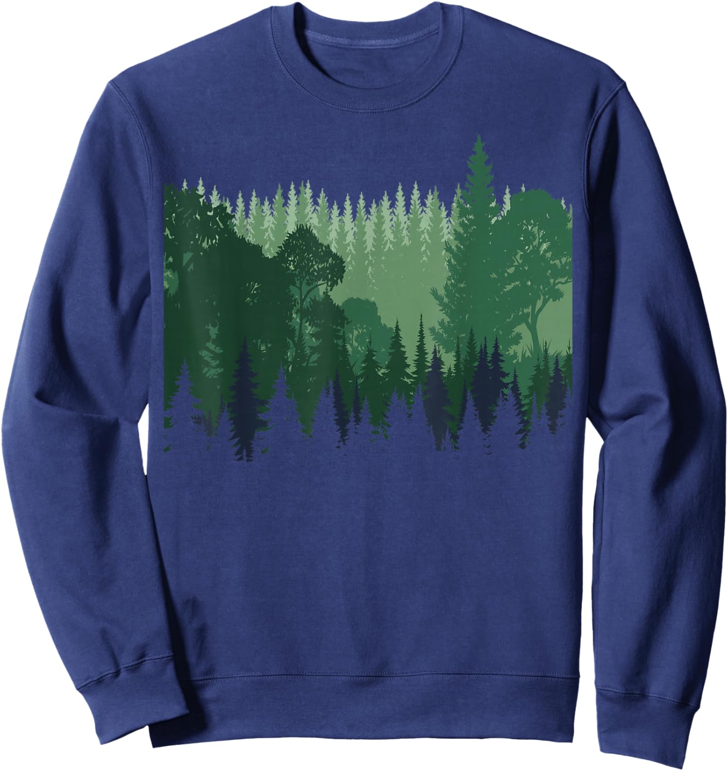 Nature Trees and Forest Sweatshirt - Sweatshirt | Navy