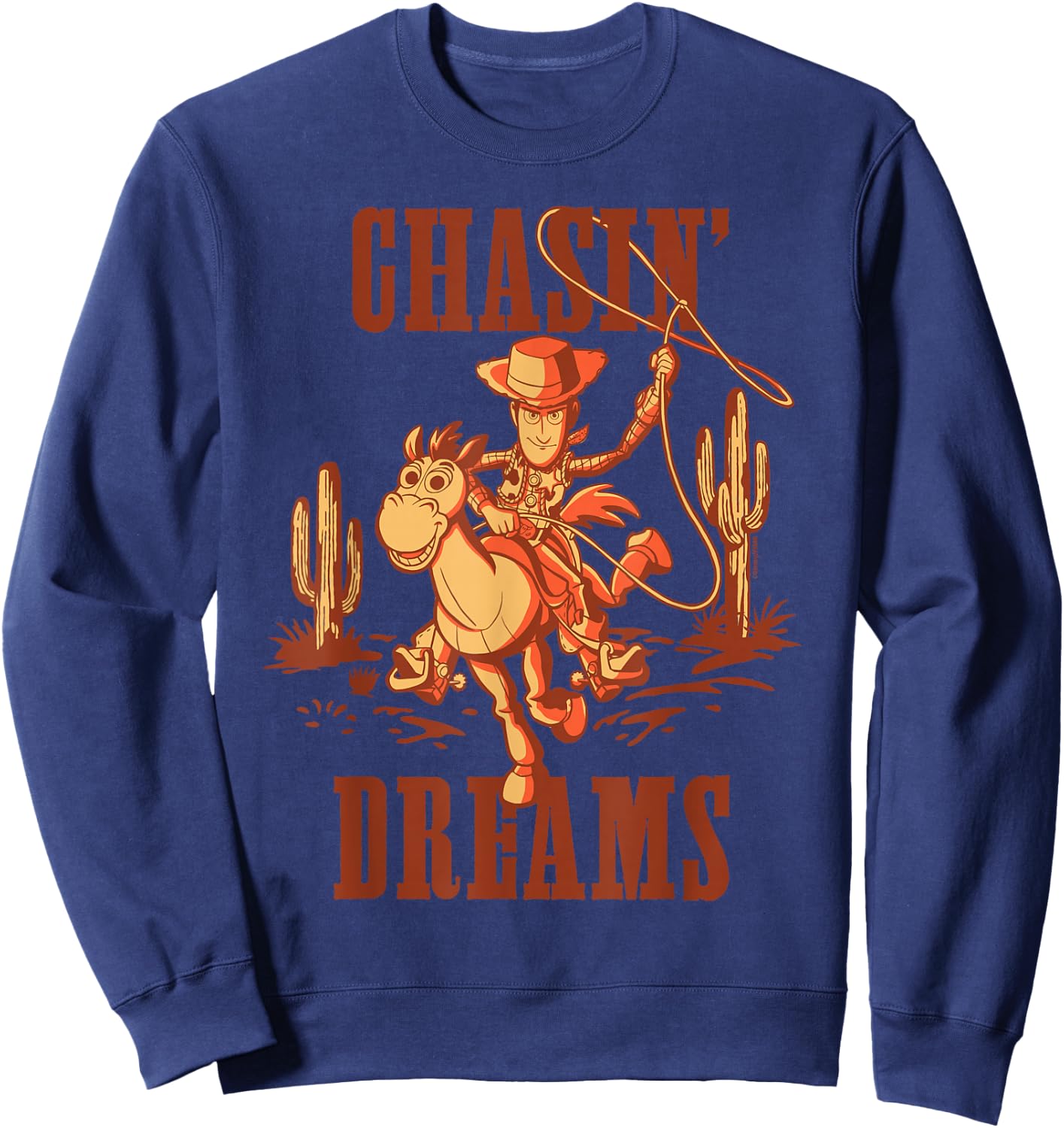 Disney and Pixar's Toy Story Woody & Bullseye Chasin' Dreams Sweatshirt - Sweatshirt | Navy