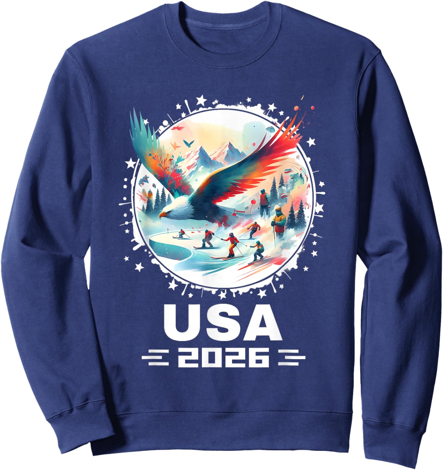 USA 2026 Go United States Winter Sport USA Team 2026 USA Sweatshirt - Sweatshirt | Navy
