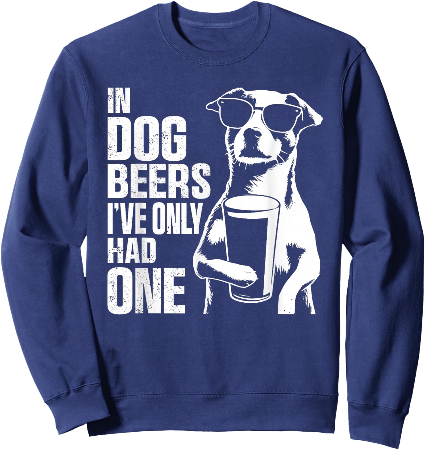 Retro Beer Pun Bar Pub Crawl Party Men Women Funny Beer Sweatshirt - Sweatshirt | Navy