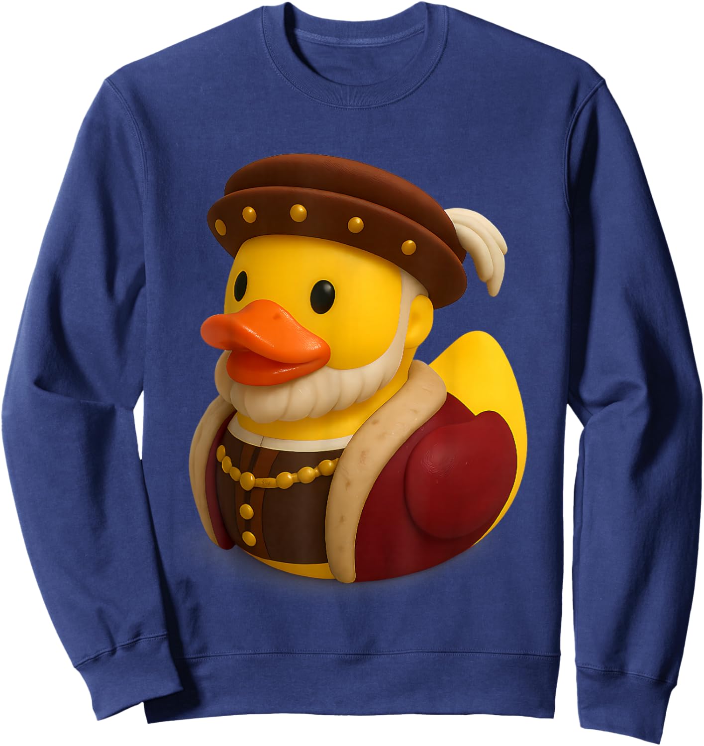 Rubber Duck Henry VIII 8th Eighth Historical Figure Sweatshirt - Sweatshirt | Navy