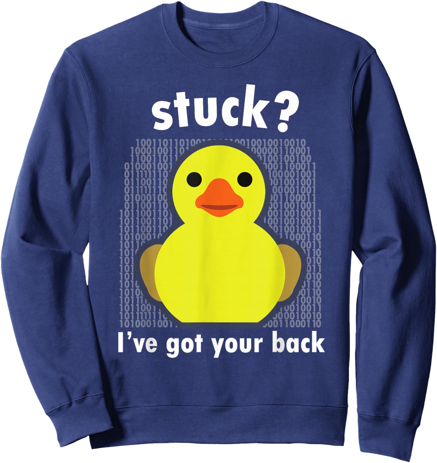 Programmer Rubber Duck for Coding Programming Engineer Sweatshirt - Sweatshirt | Navy
