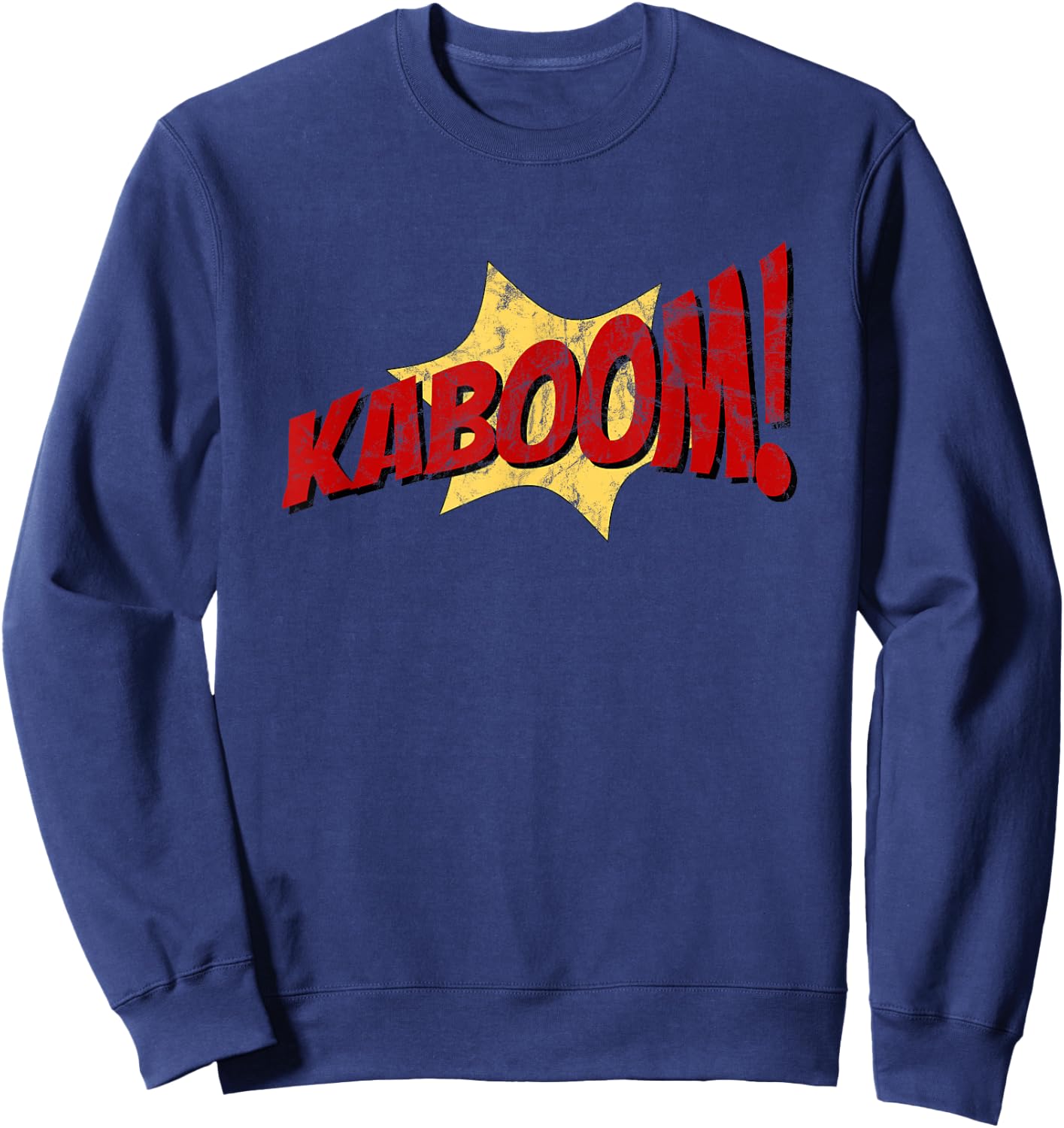 Kaboom! Funny Comic Sound Retro Pop Art Sweatshirt - Sweatshirt | Navy