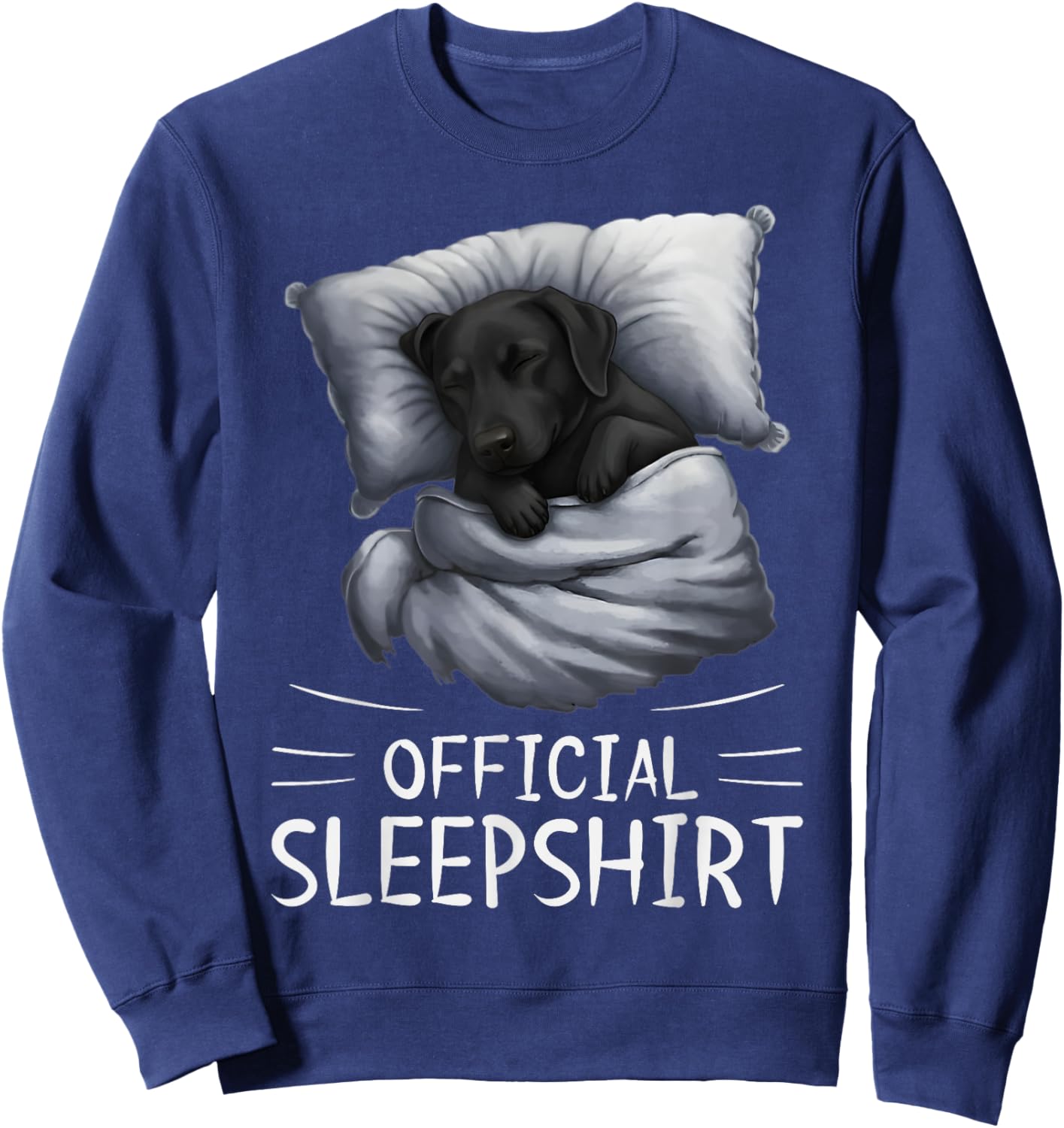 Labrador Retriever Official Sleepshirt Pajamas Nightgown Sweatshirt - Sweatshirt | Navy