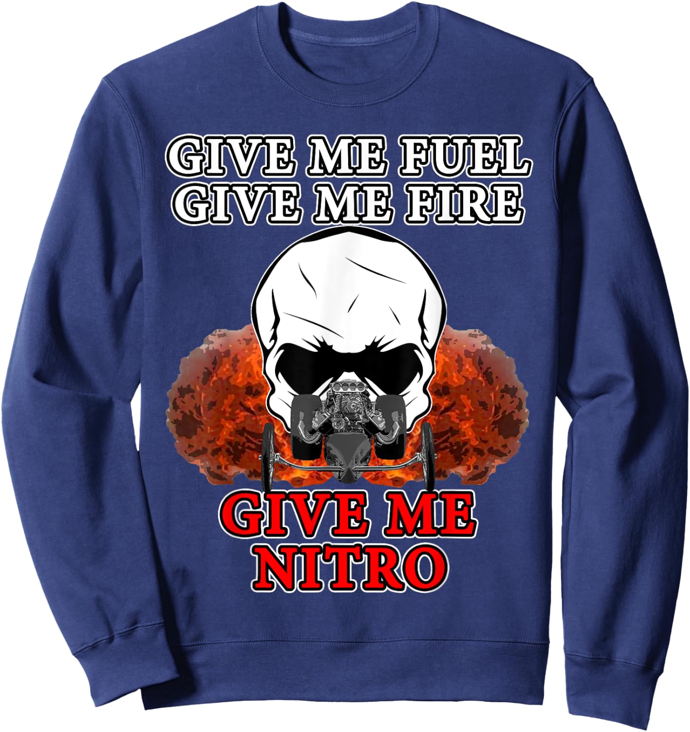 Nitro Drag Racing Top Fuel Dragsters Sweatshirt - Sweatshirt | Navy
