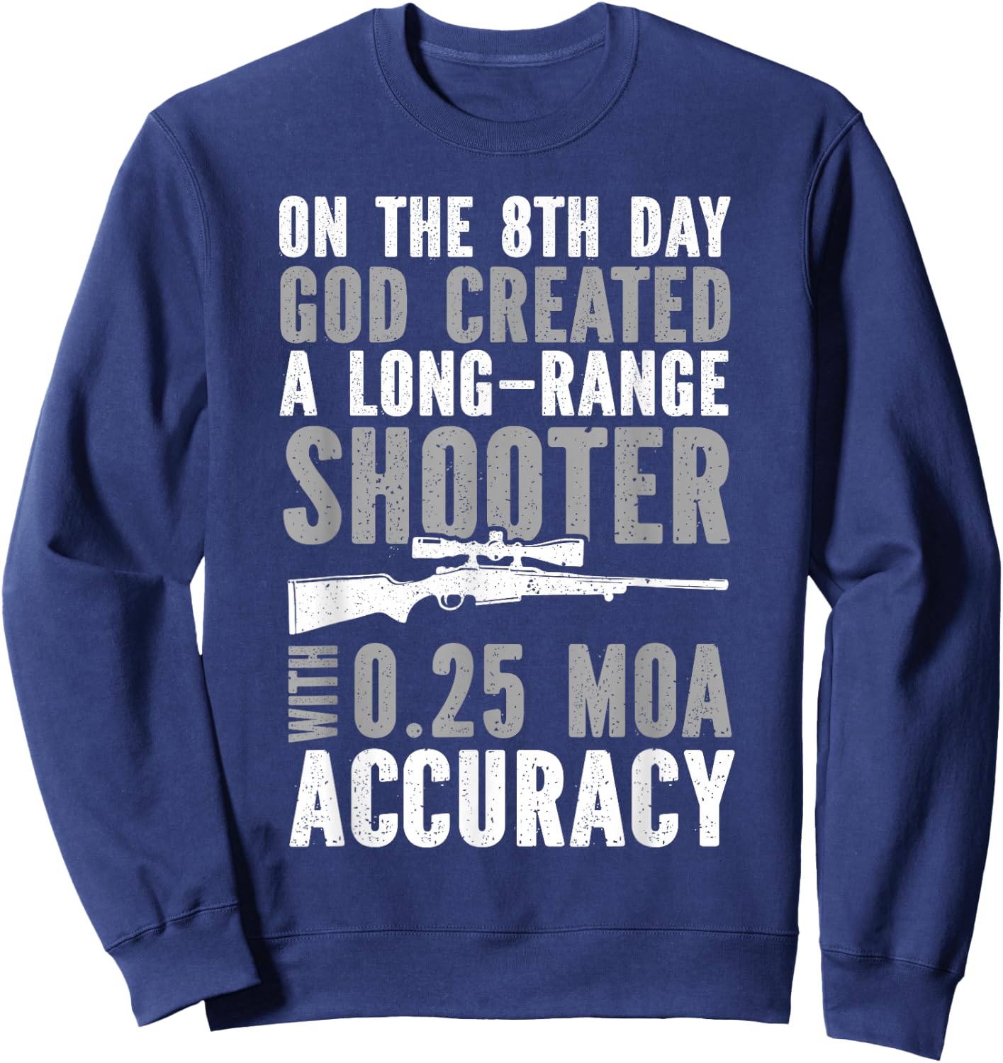 Long Range Shooting Marksman Precision Rifle Shooting Sweatshirt - Sweatshirt | Navy
