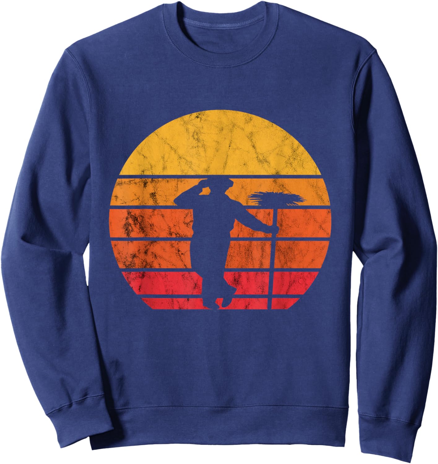 Retro Chimney Sweep Profession Vintage Chimney Sweeping Sweatshirt - Sweatshirt | Navy