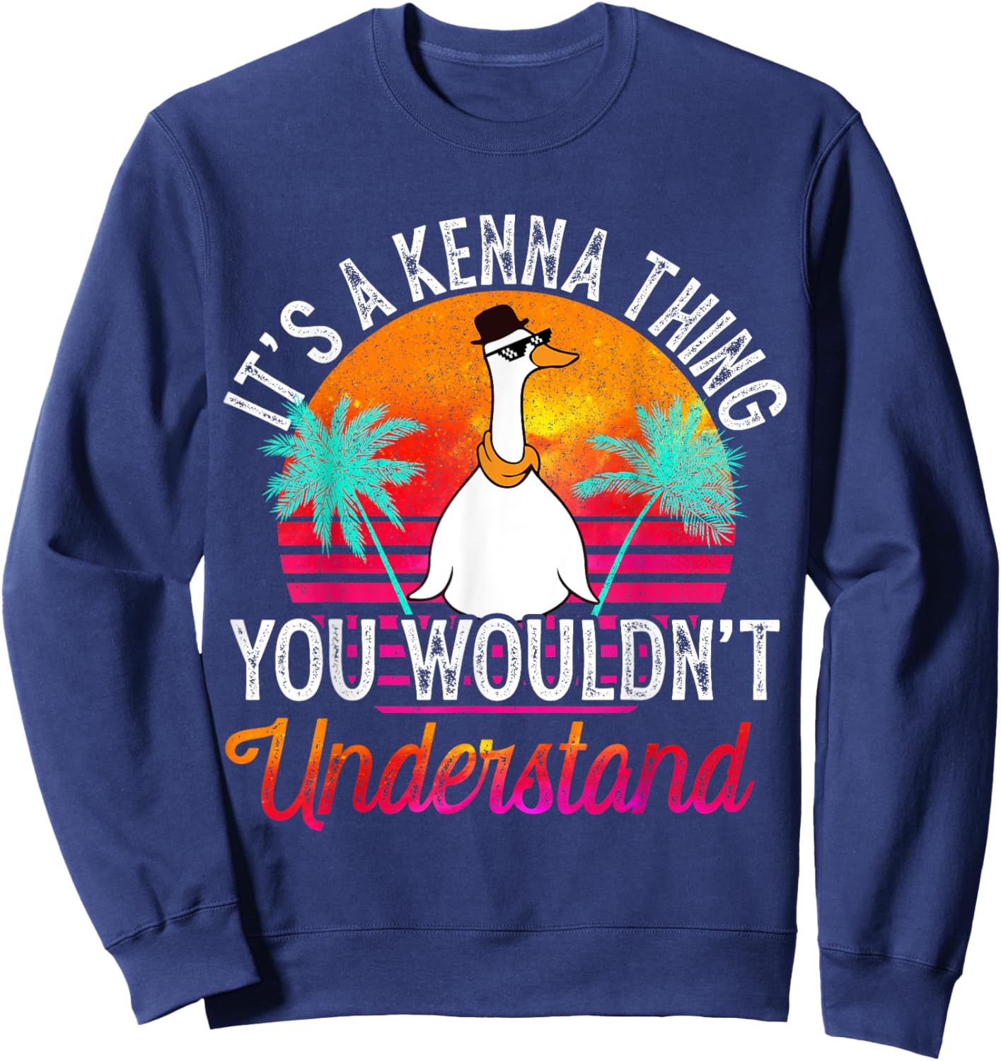 It's A Kenna Thing You Wouldn't Understand Funny Kenna Name Sweatshirt - Sweatshirt | Navy