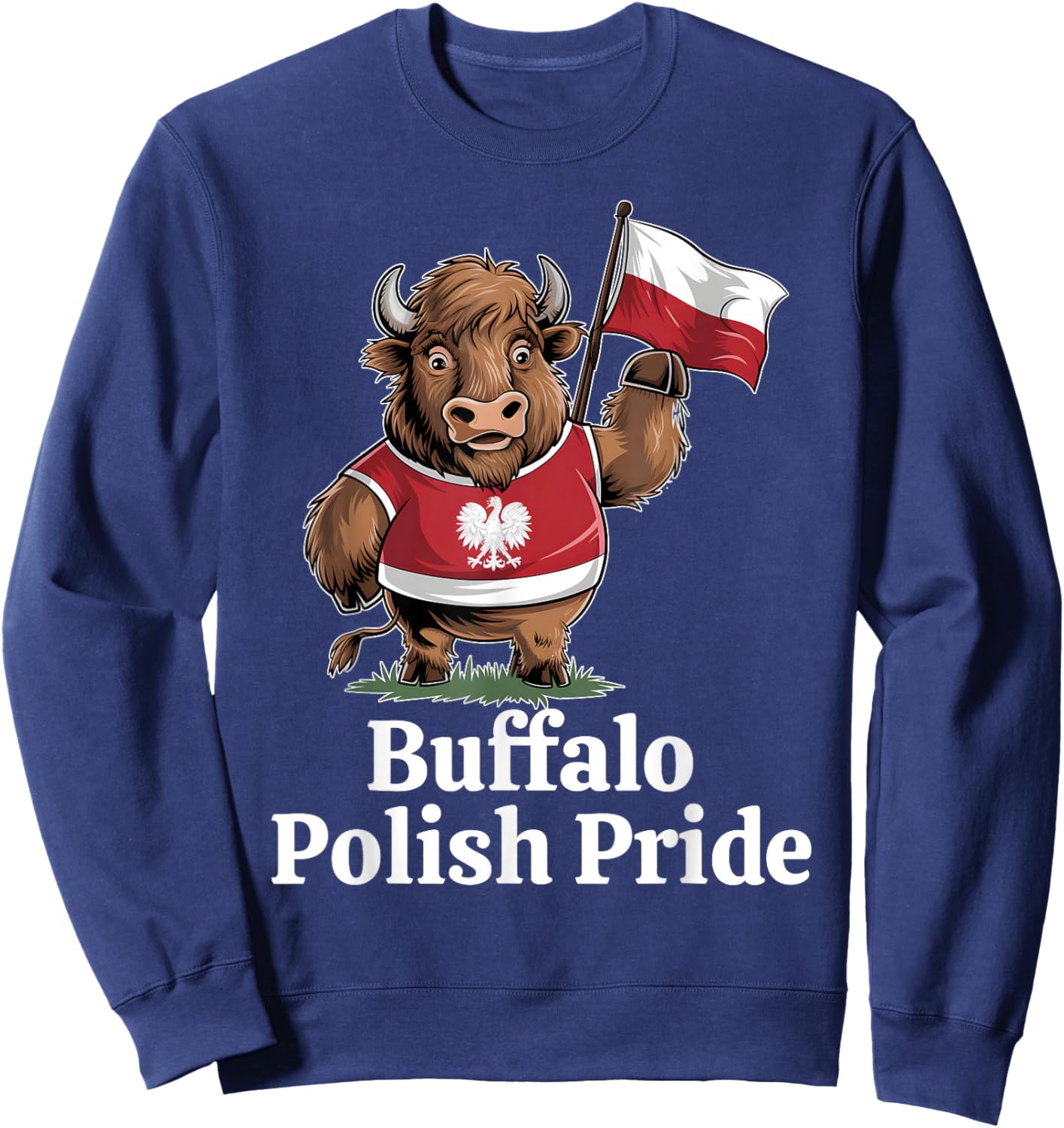 Buffalo Polish Pride Dyngus Day 2025 Polish American Sweatshirt - Sweatshirt | Navy