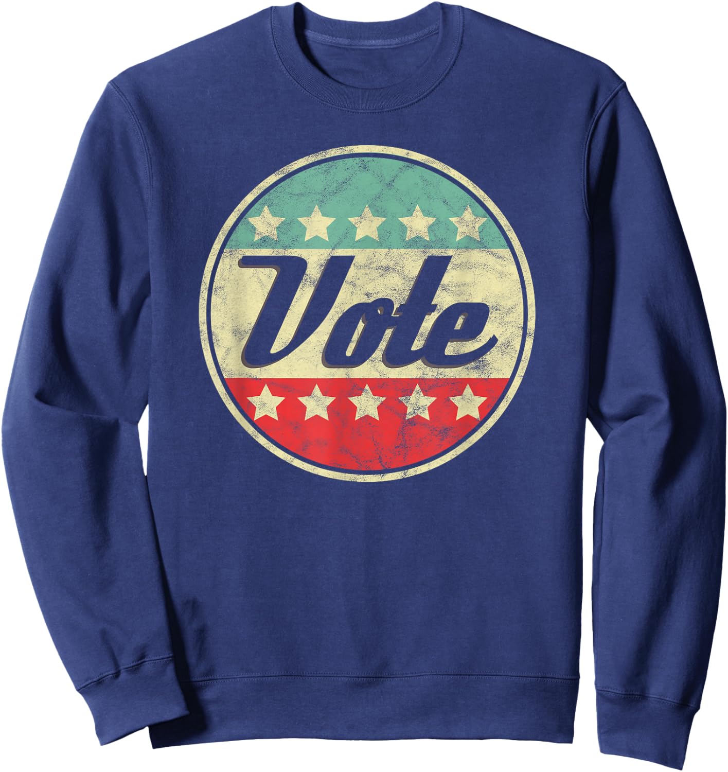 Vote 2024 Midterm Election Gift Voter Rights Graphic Sweatshirt - Sweatshirt | Navy
