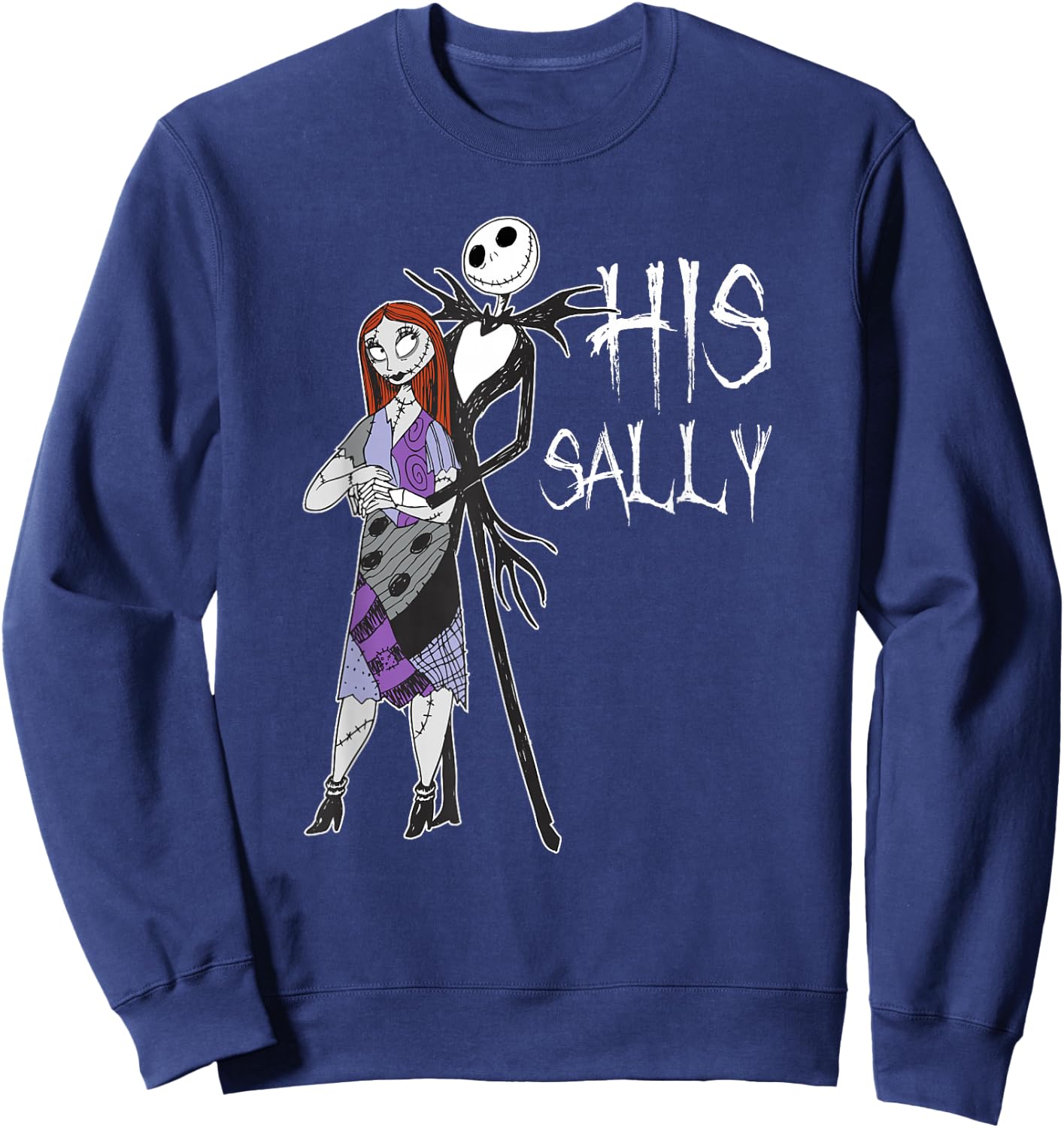 Disney The Nightmare Before Christmas His Sally Sweatshirt - Sweatshirt | Navy