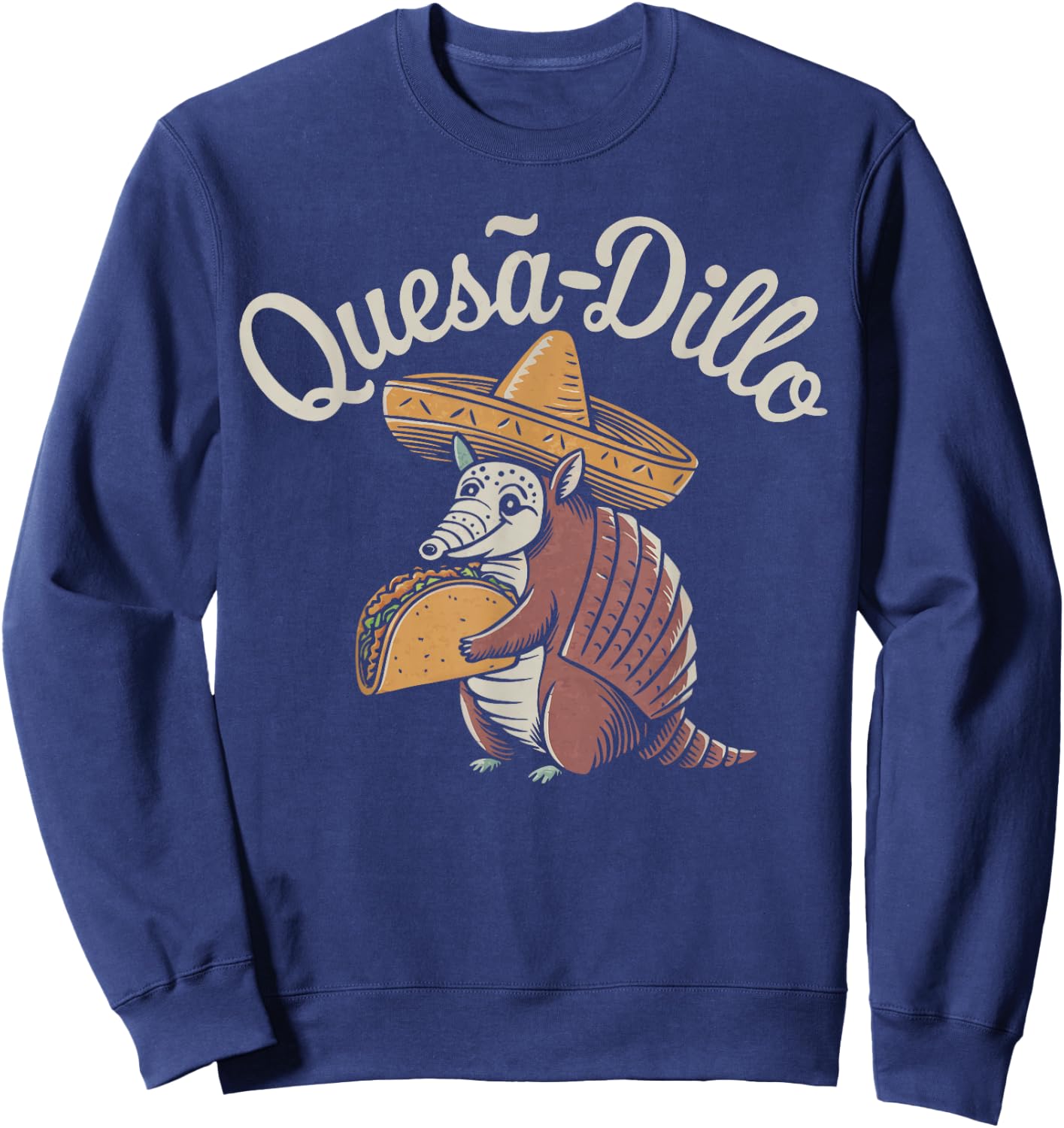 Funny Armadillo Quesadilla Sweatshirt - Sweatshirt | Navy