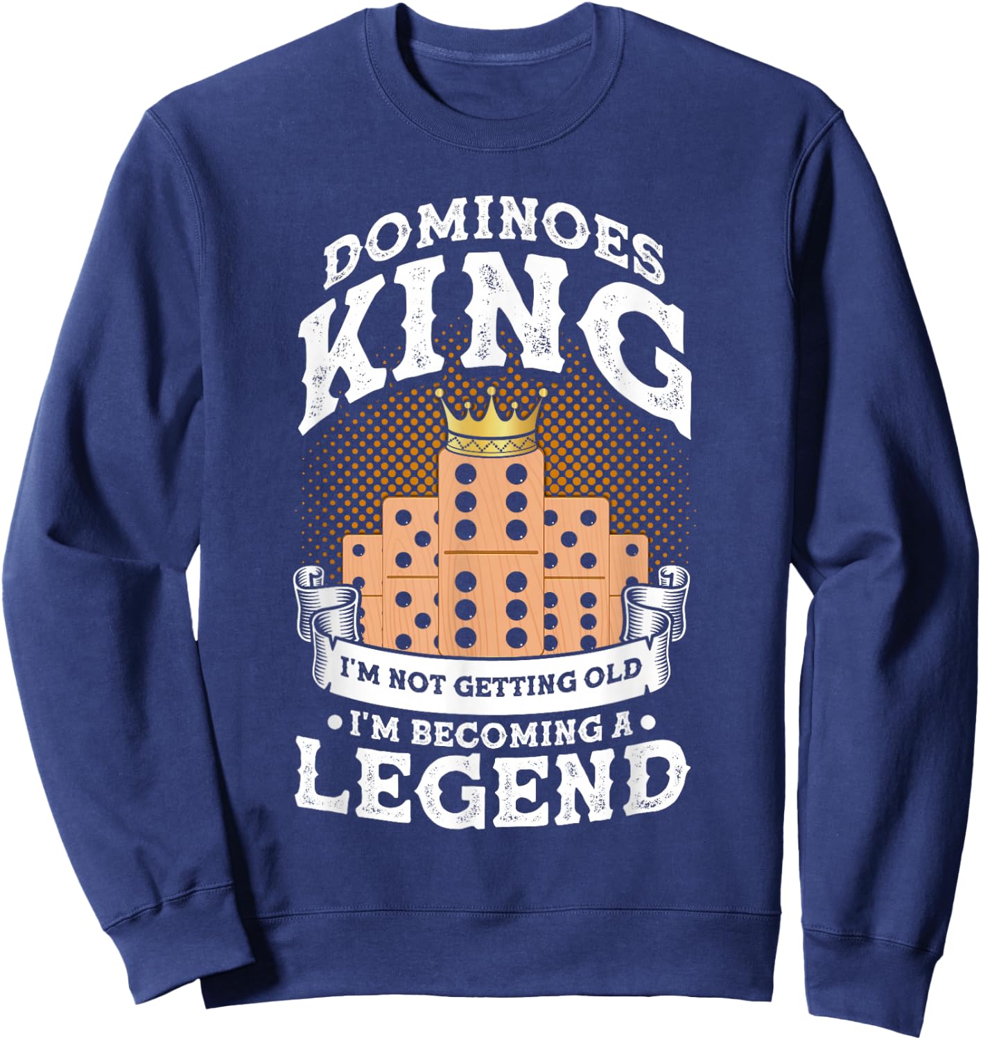 Domino Tile Game Domino Player Domino Game Sweatshirt - Sweatshirt | Navy