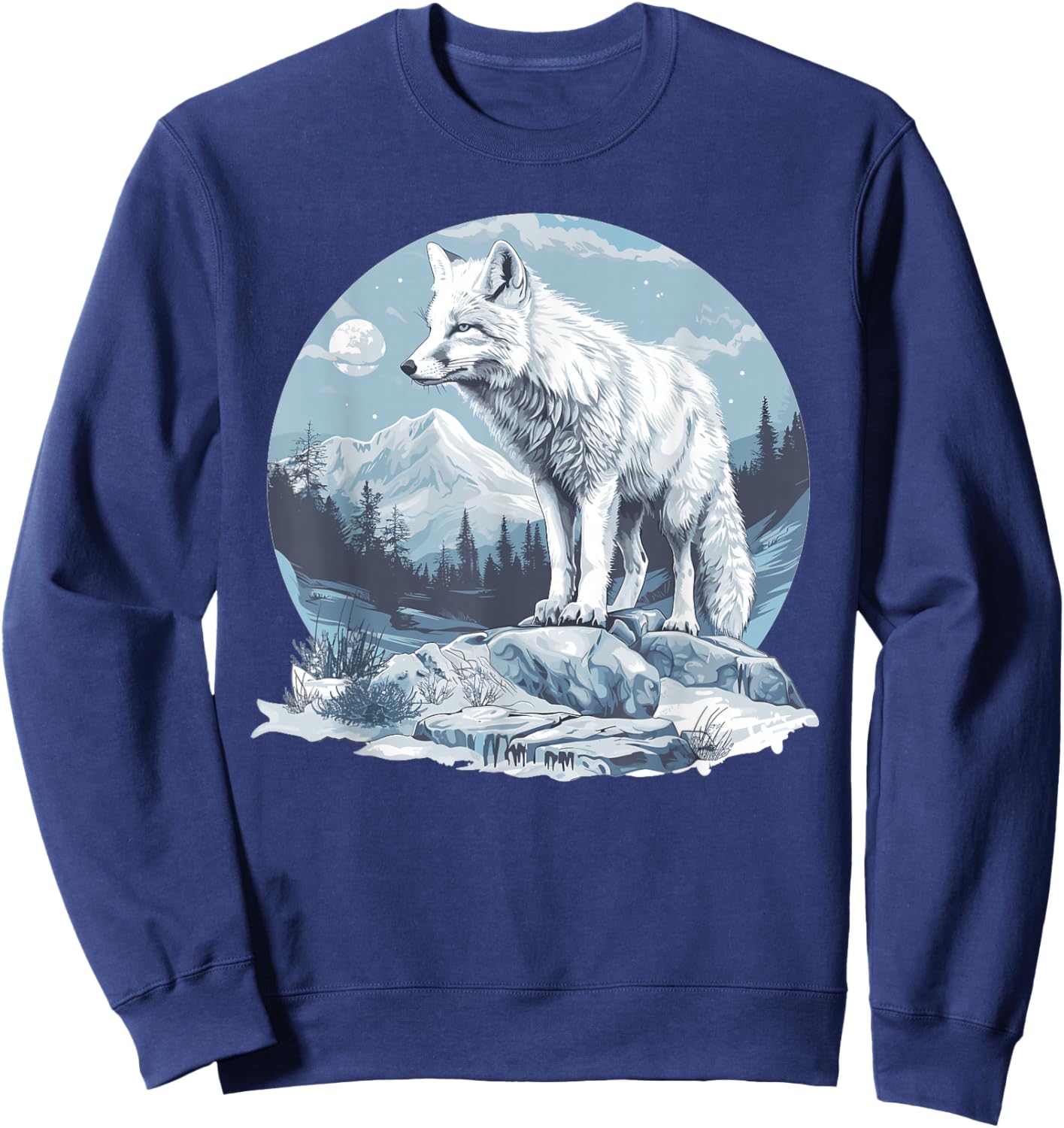 Arctic Foxes Lovers Arctic Fox Sweatshirt - Sweatshirt | Navy
