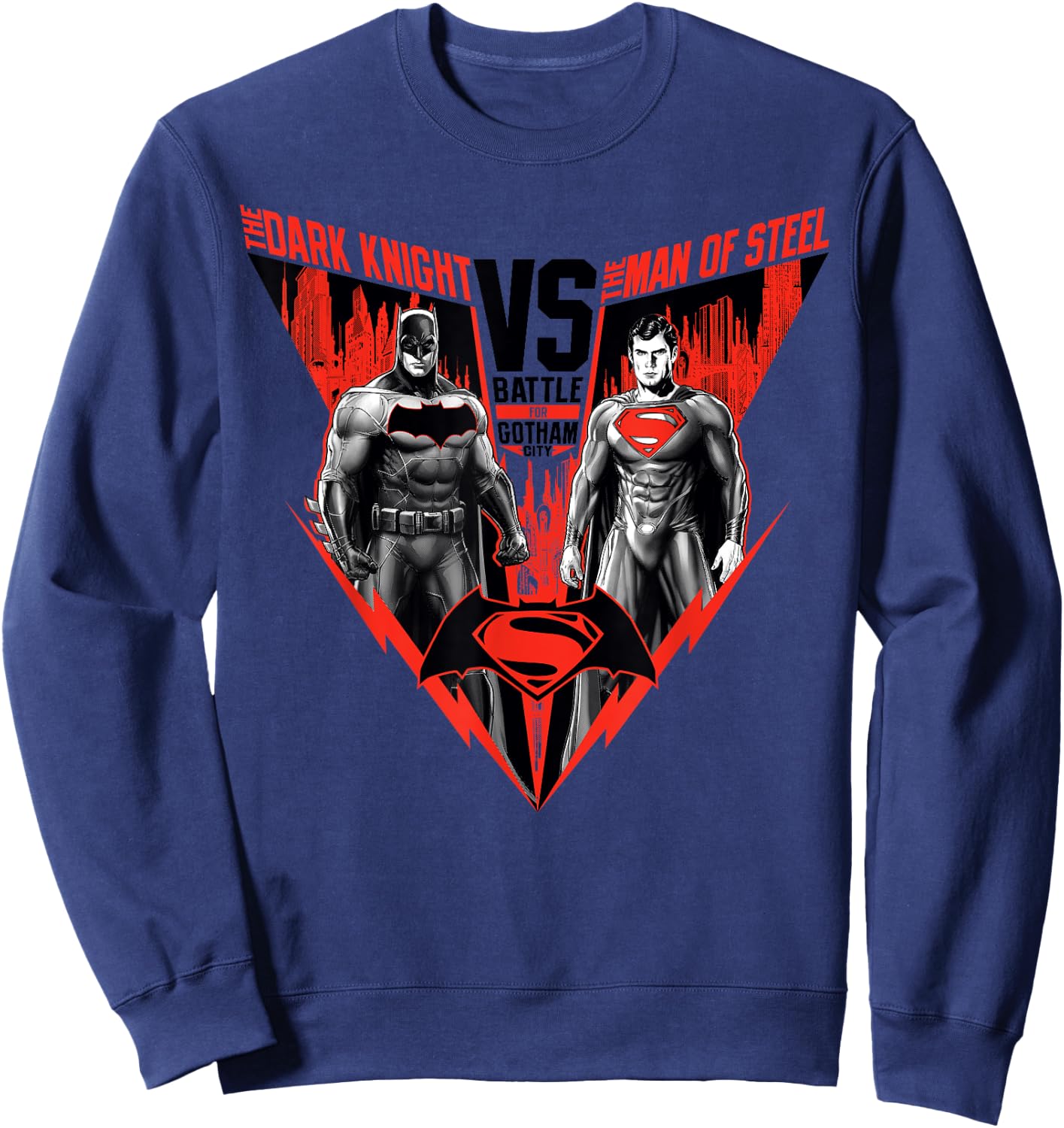 DC Batman V Superman Poster Match Sweatshirt - Sweatshirt | Navy