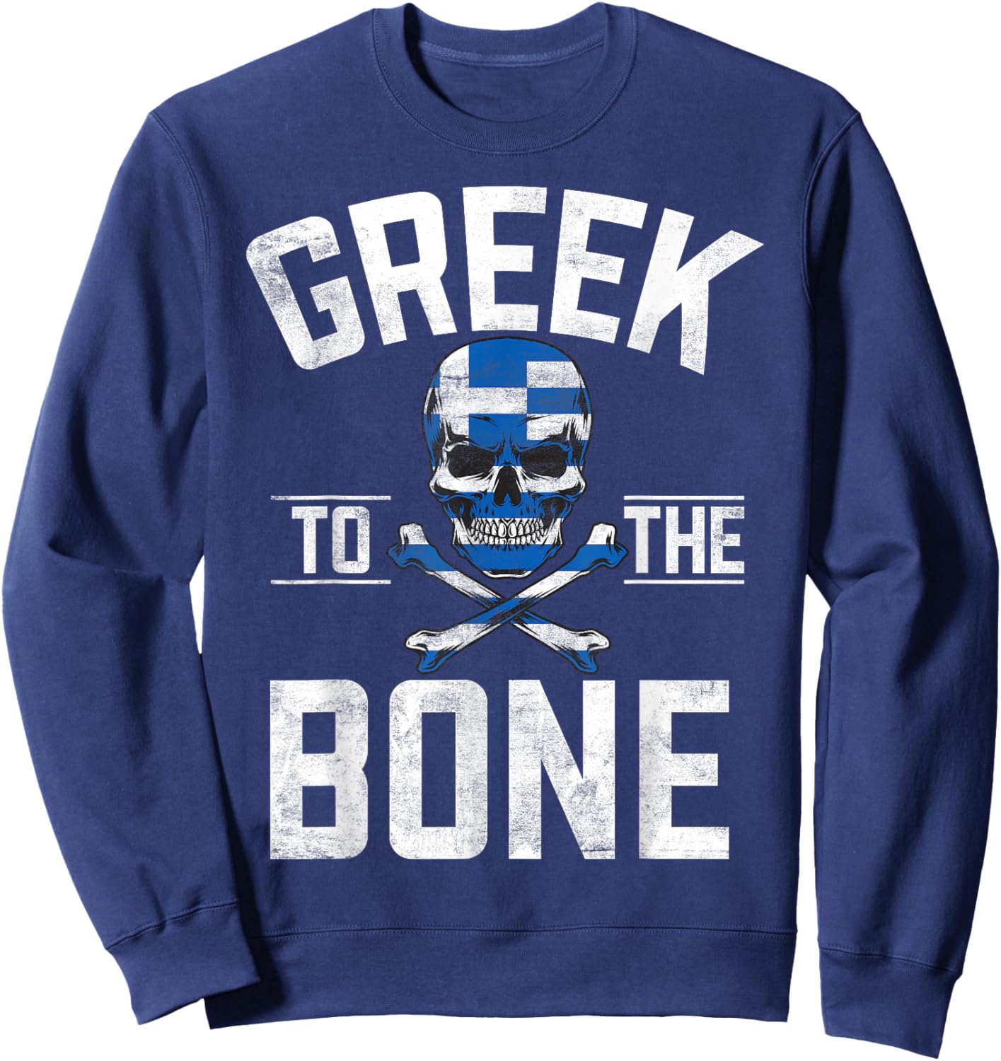 Greek to the Bone Greek Sweatshirt - Sweatshirt | Navy