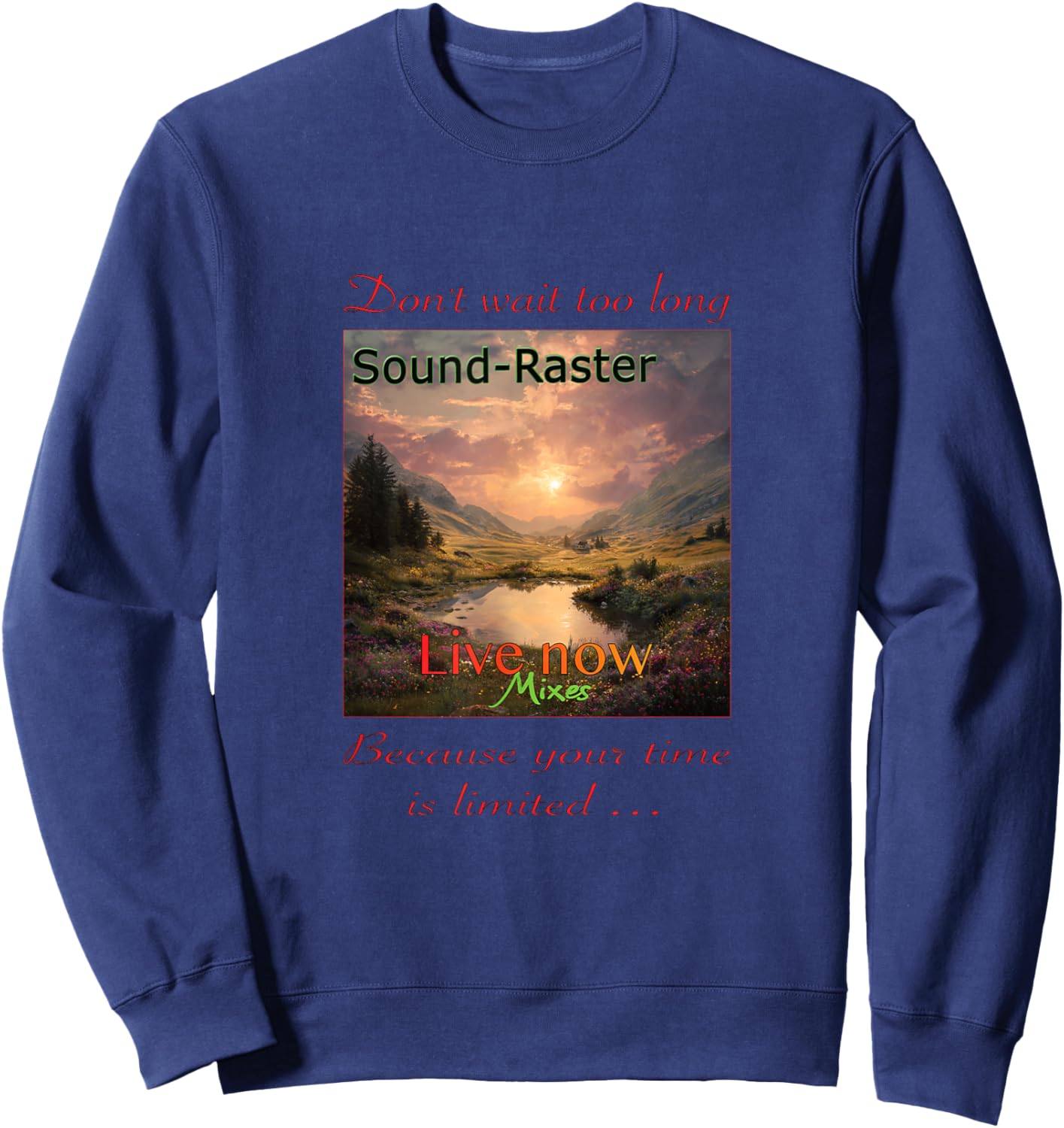 Live Now Sweatshirt - Sweatshirt | Navy