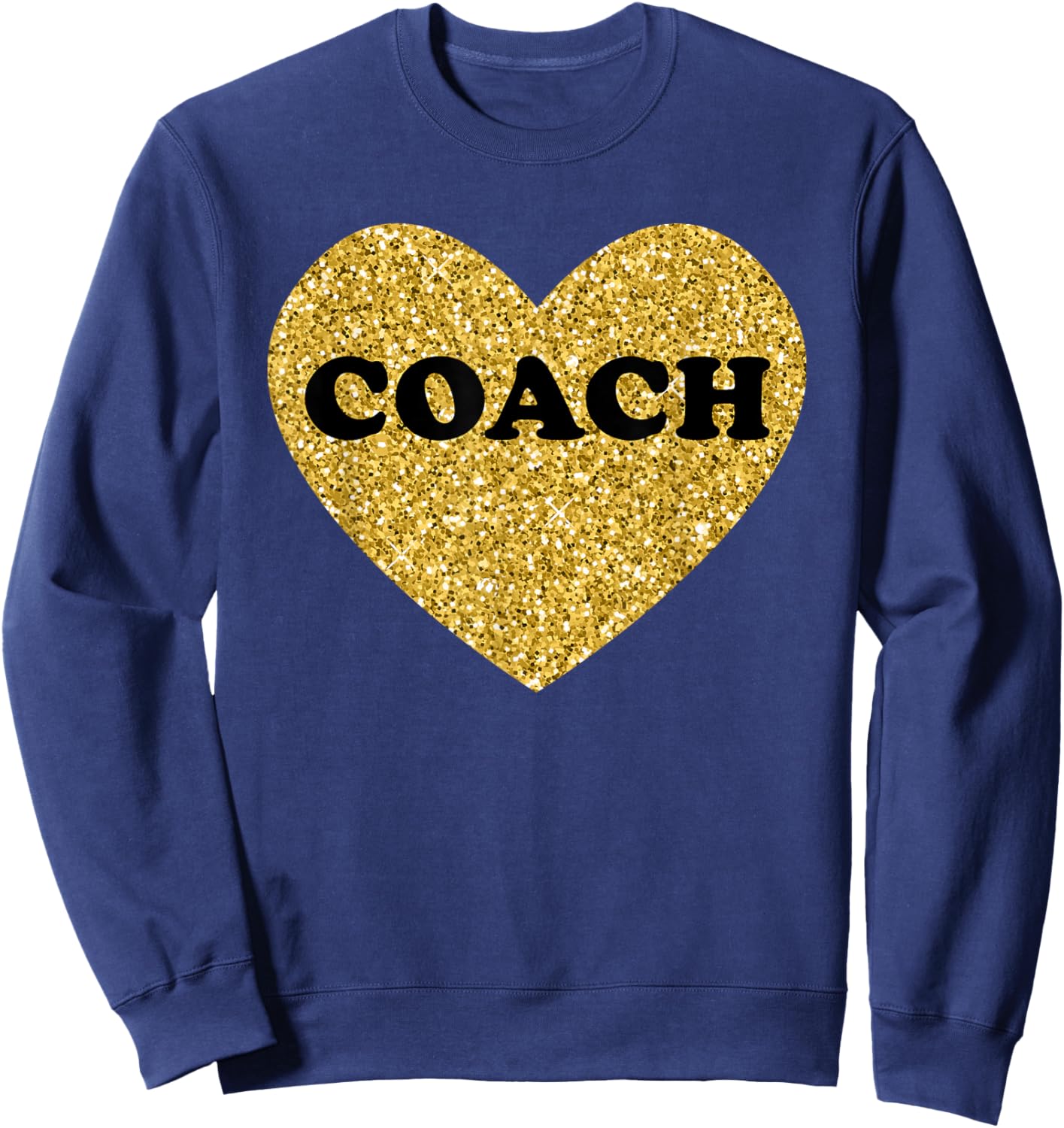 Coach and Men Heart Sports Coaches Sweatshirt - Sweatshirt | Navy