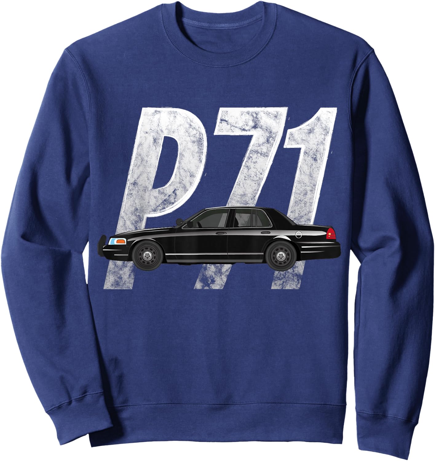Crown Victoria P71 Cop Car Shirt Sweatshirt - Sweatshirt | Navy
