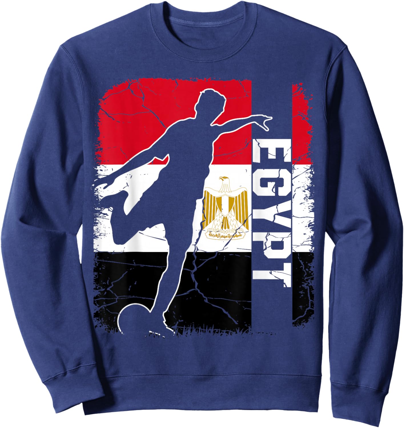 Egypt Soccer Team Egypt Flag Jersey Football Sweatshirt - Sweatshirt | Navy
