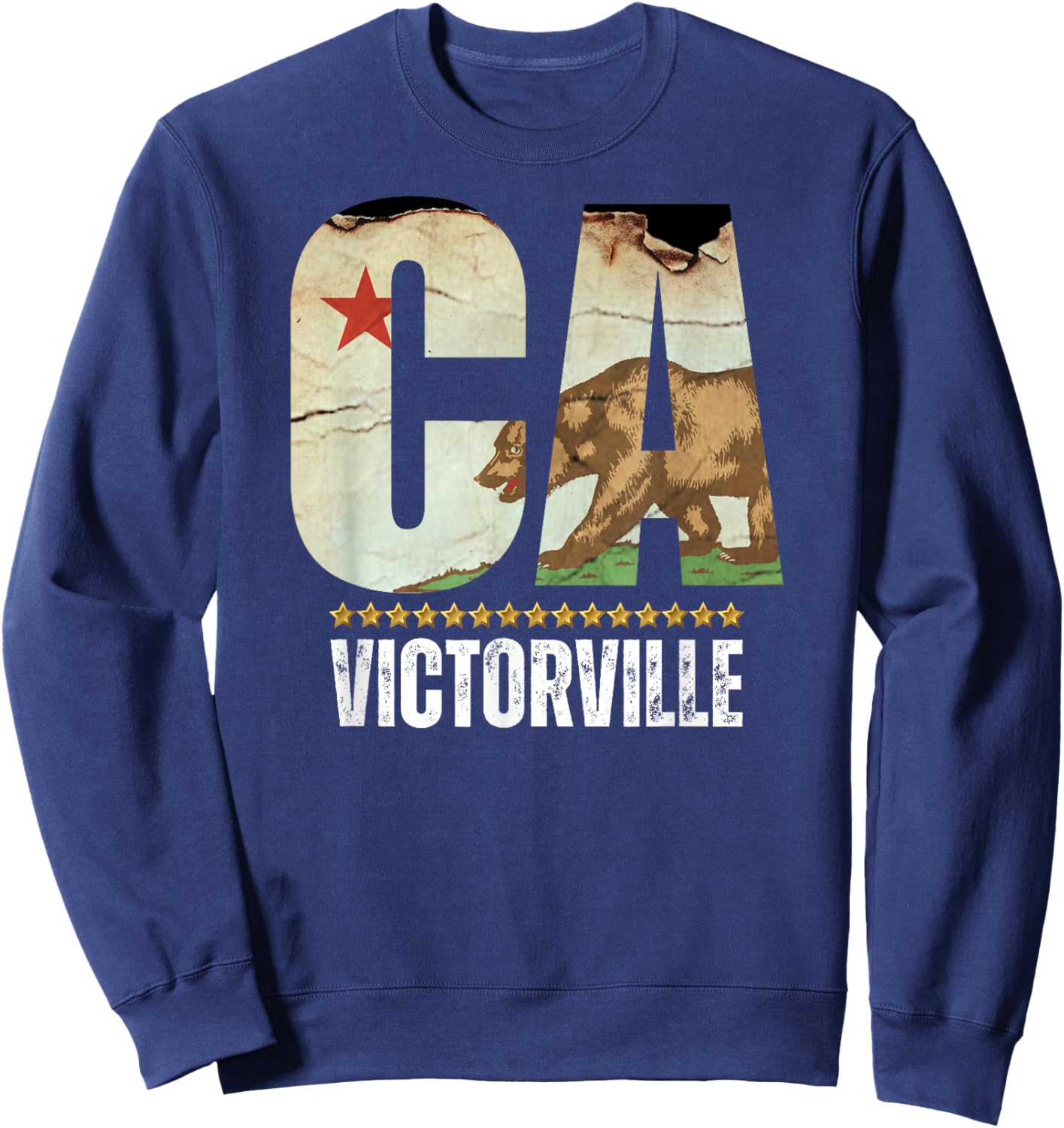 Victorville, California CA, Major USA City Sweatshirt - Sweatshirt | Navy