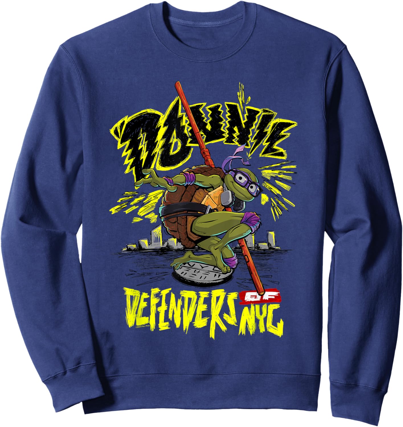 Teenage Mutant Ninja Turtles: Mutant Mayhem Donnie City Sweatshirt - Sweatshirt | Navy