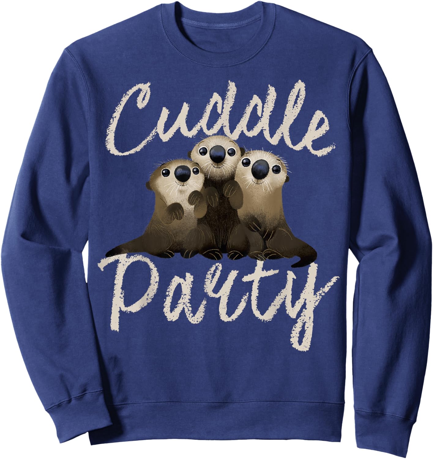 Disney Pixar Finding Dory Cuddle Otters Graphic Small Sweatshirt - Sweatshirt | Navy