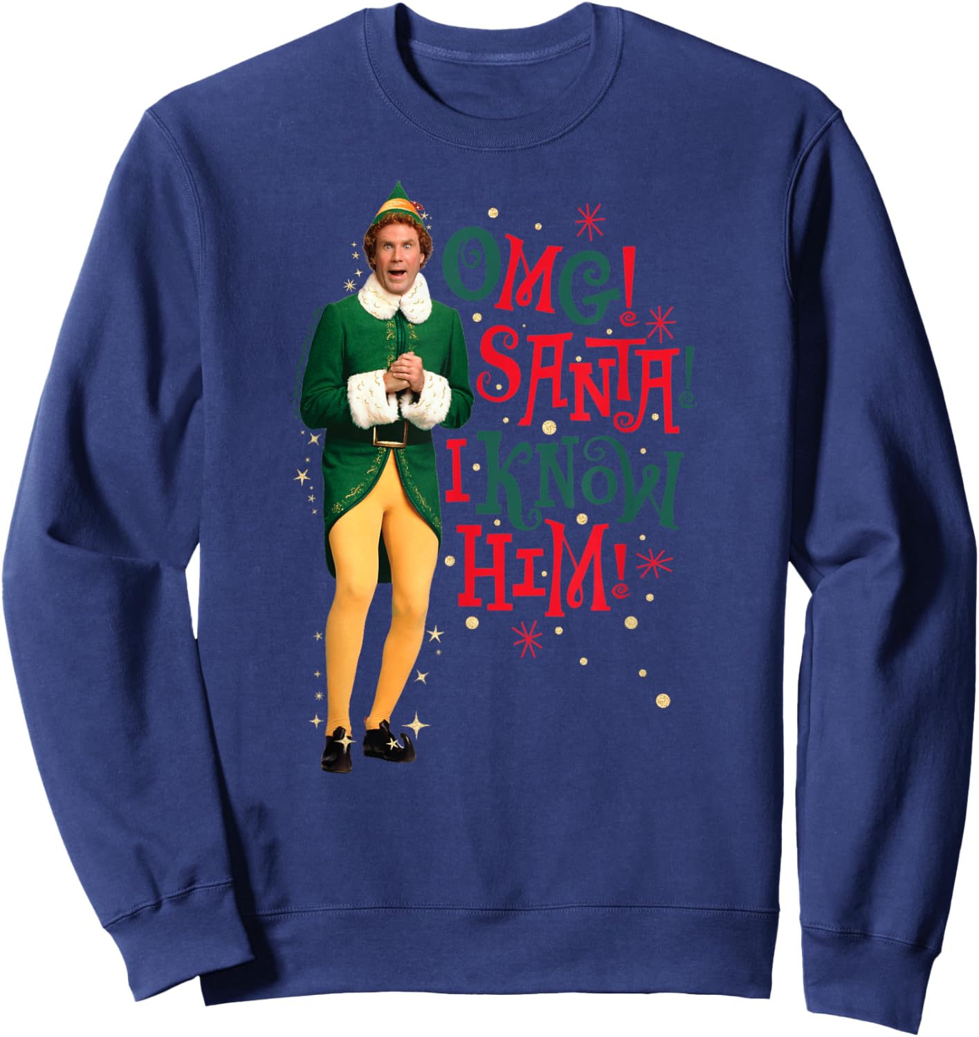 Elf - OMG I Know Him Sweatshirt - Sweatshirt | Navy