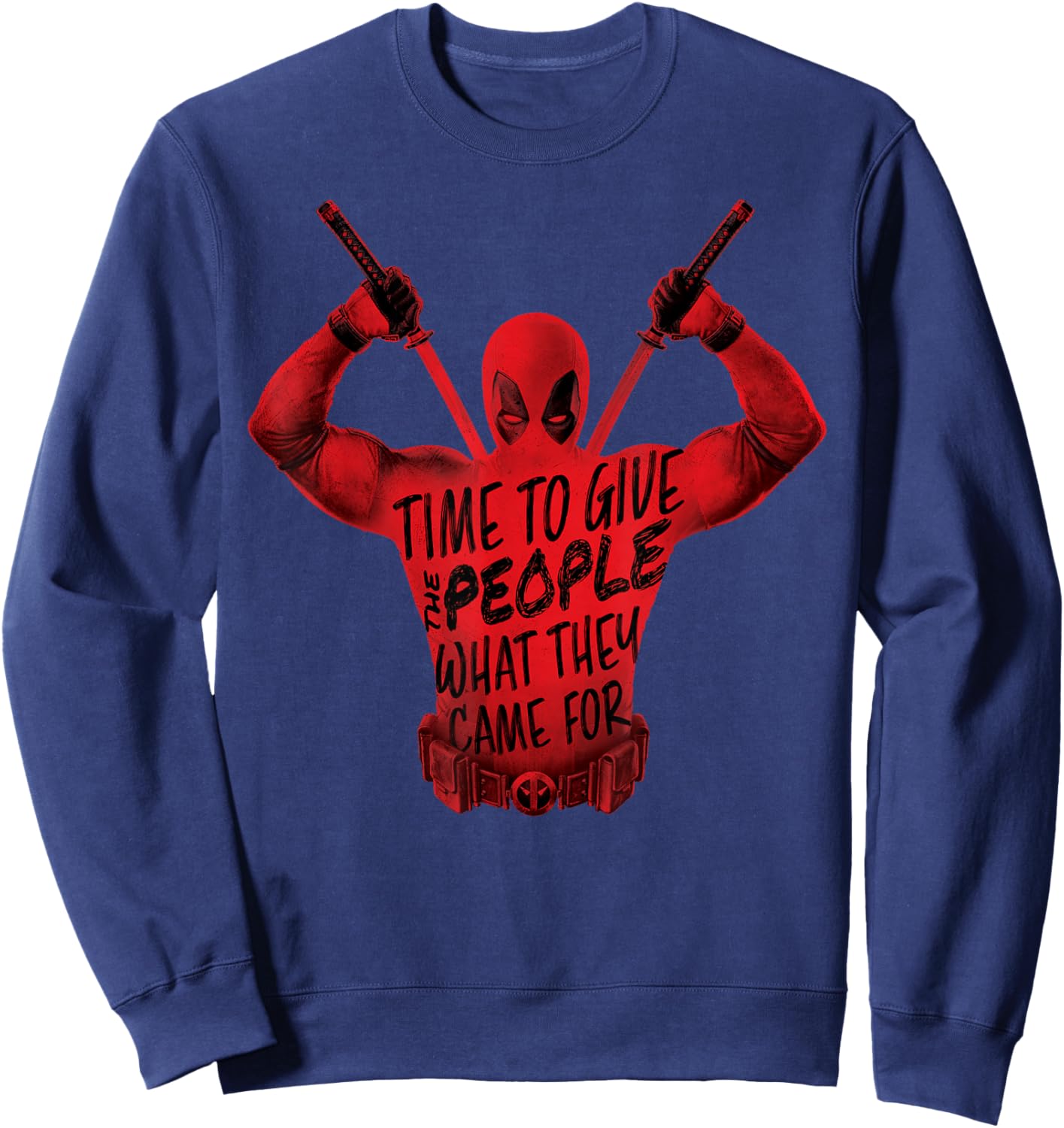 Marvel Studios Deadpool & Wolverine Give What They Came for Sweatshirt - Sweatshirt | Navy