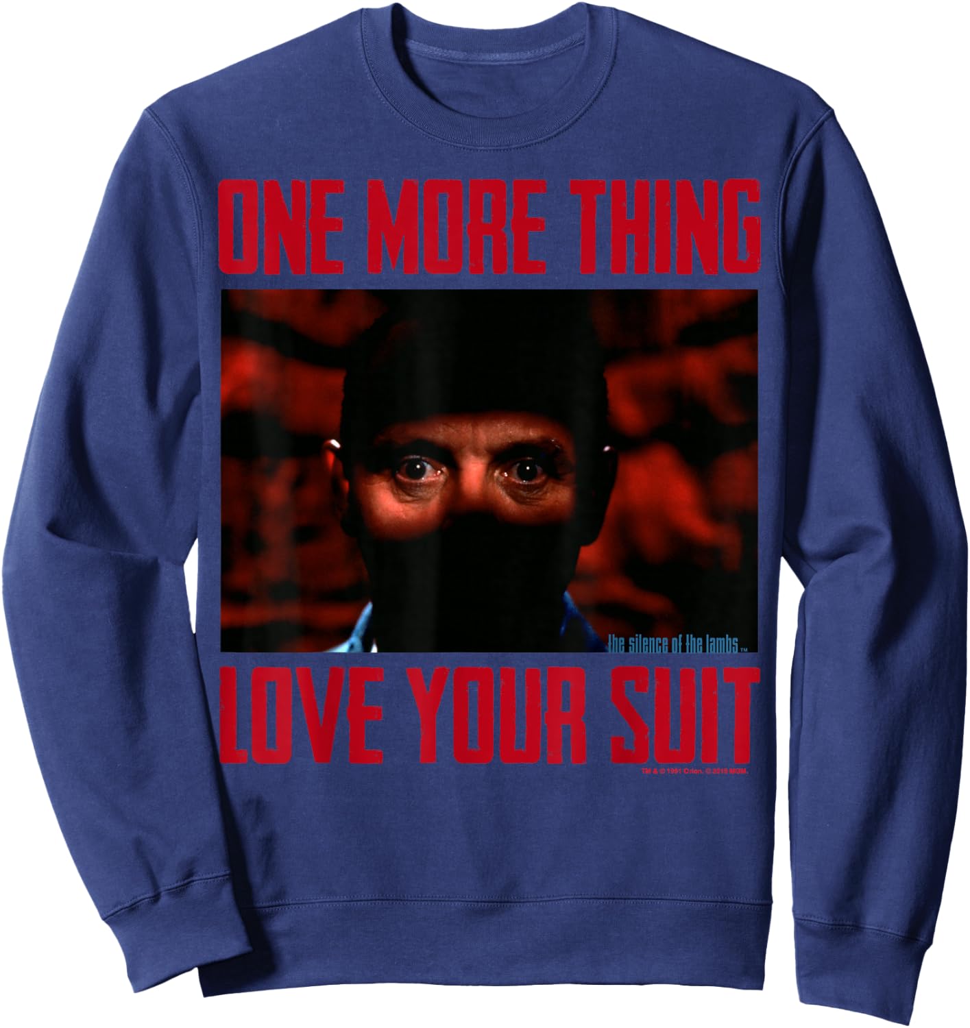 The Silence of The Lambs Hannibal Lecter Love Your Suit Sweatshirt - Sweatshirt | Navy