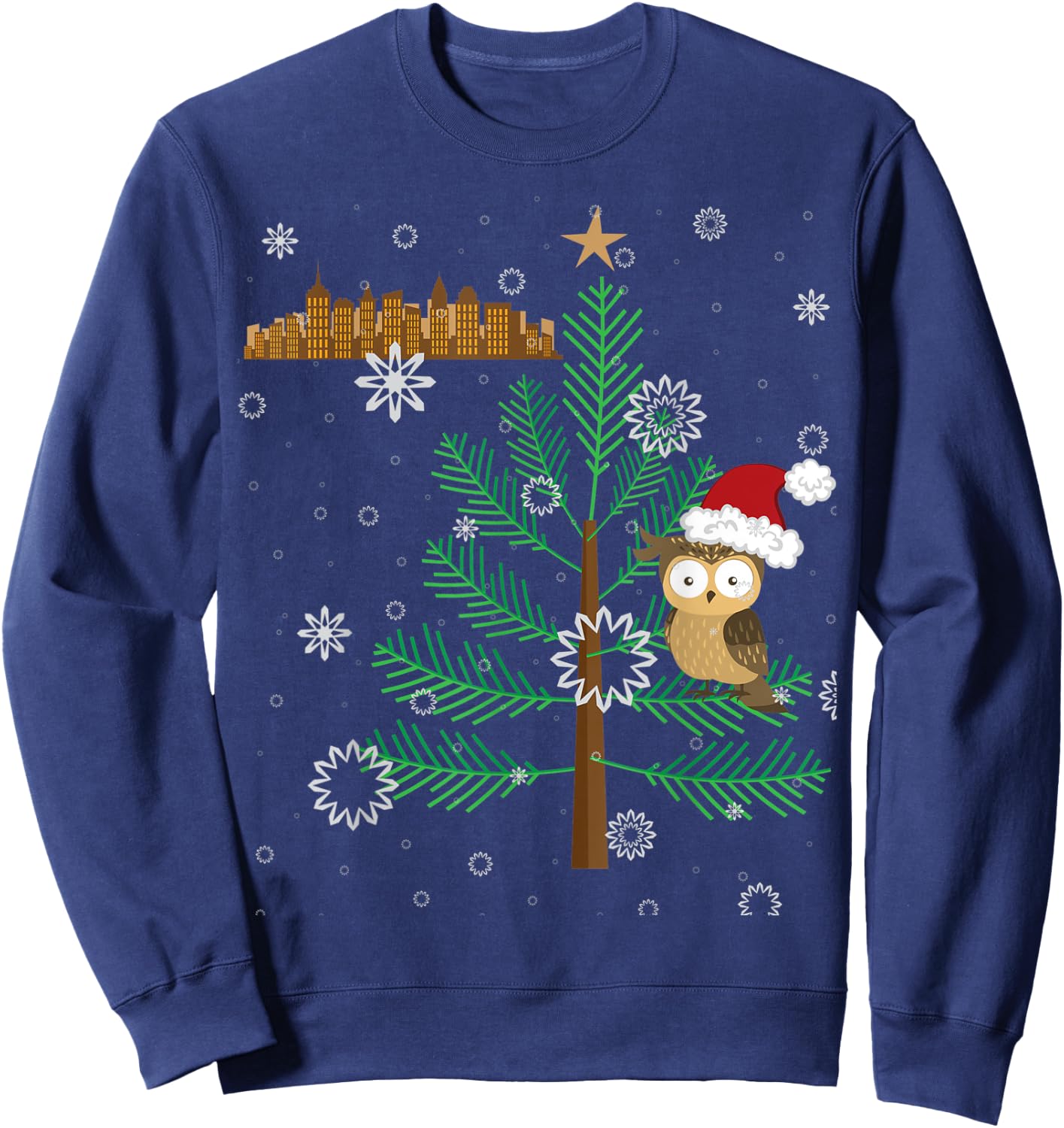 Owl in the City Rockefeller the Owl New York Sweatshirt - Sweatshirt | Navy