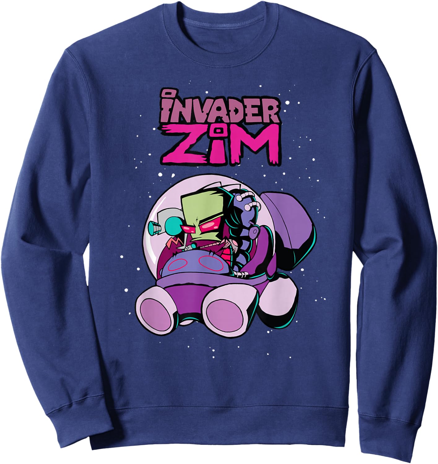 Invader Zim Rocket Ship Sweatshirt - Sweatshirt | Navy